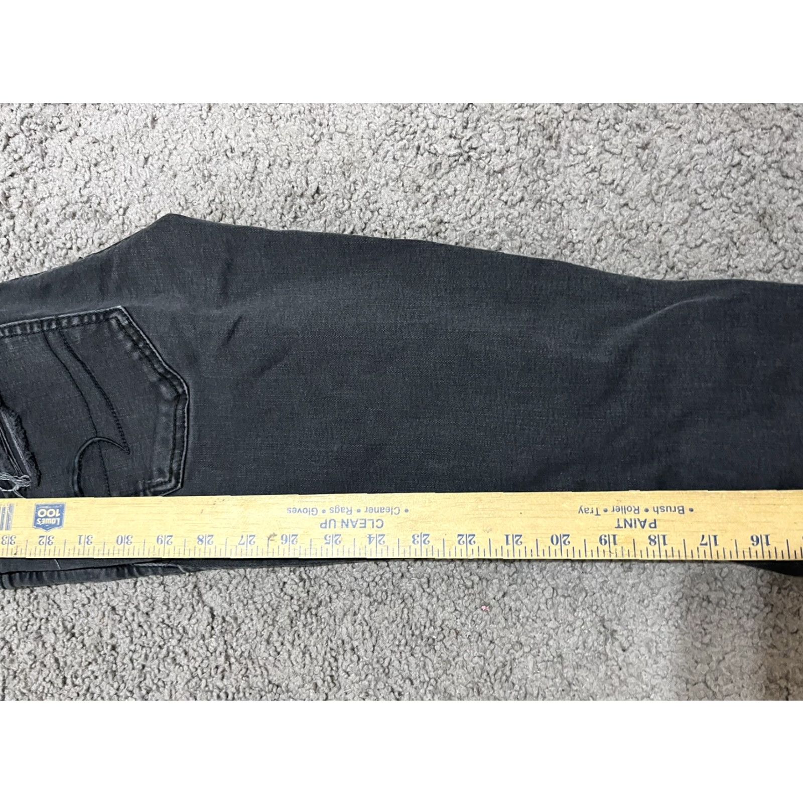 American Eagle Outfitters American Eagle Jeans Size 2 Black Mid Rise Jeggings Super Stretch Size 26" / US 2 / IT 38 - 7 Thumbnail