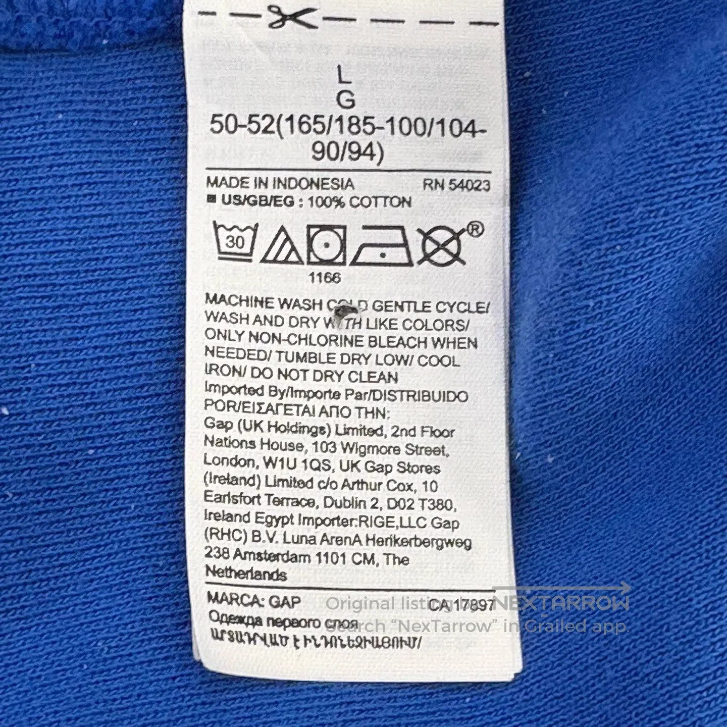 Gap Gap Capless washable hooded sweatshirt Size US L / EU 52-54 / 3 - 4 Thumbnail