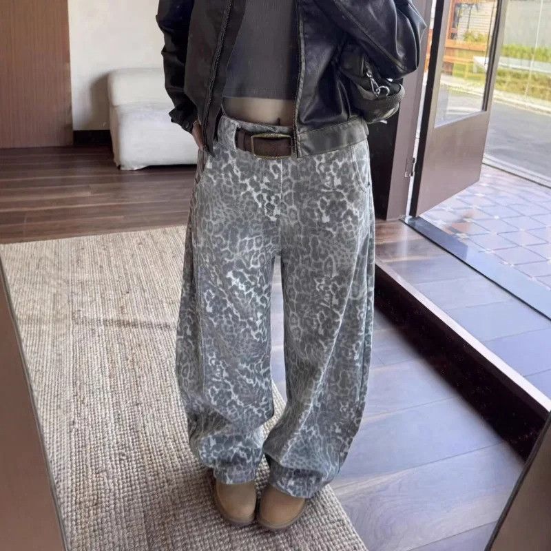 Jean Leopard Streetwear Jeans Size US 32 / EU 48 - 1 Thumbnail