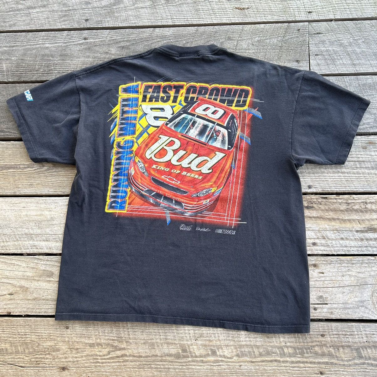 トップス 90s Budweiser great faded tee Vintage Budweiser T-shirt / 90s Budweiser Racing / Grey