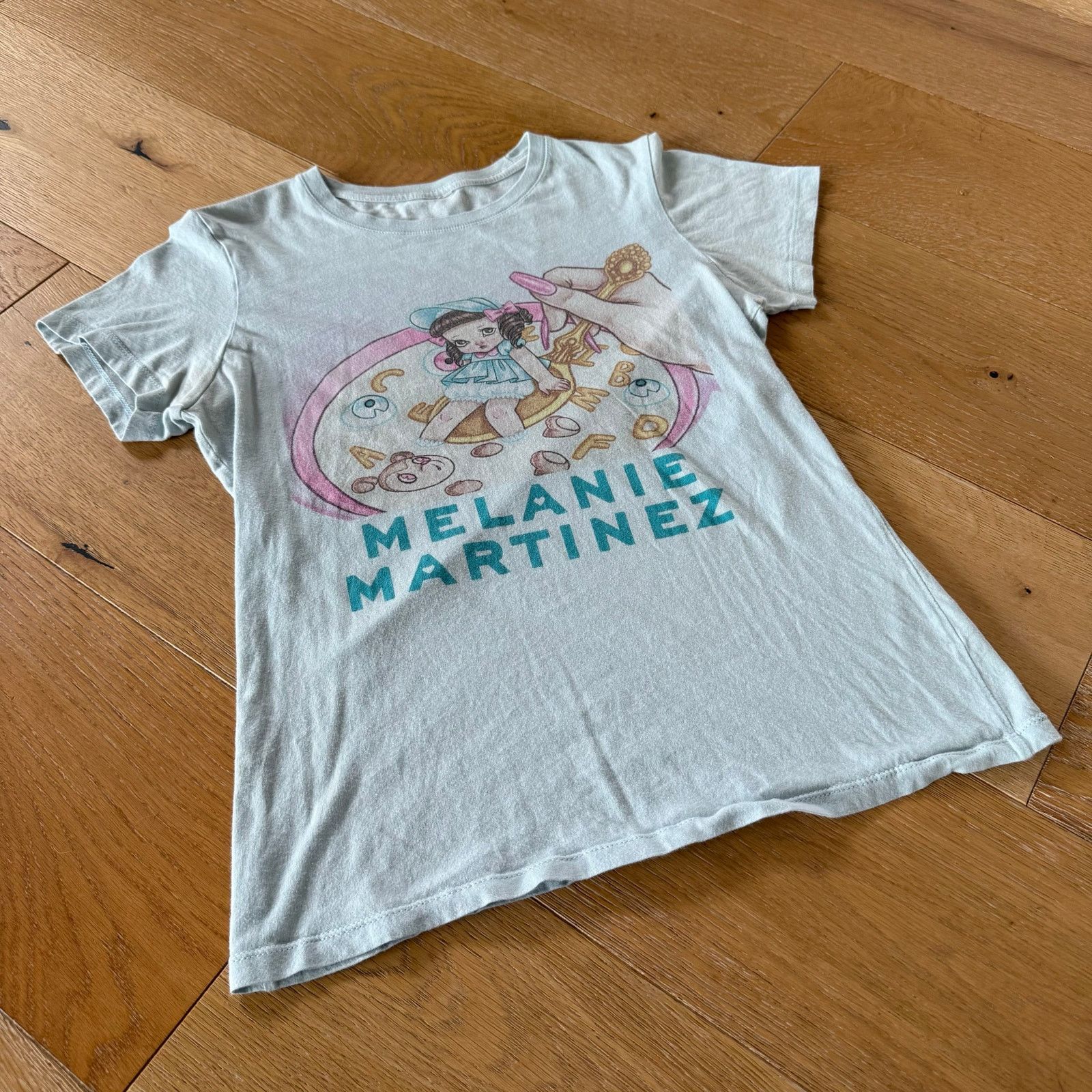 Hot Topic Melanie Martinez Vintage Faded Baby Tee Light Blue Size M Size M / US 6-8 / IT 42-44 - 1 Thumbnail
