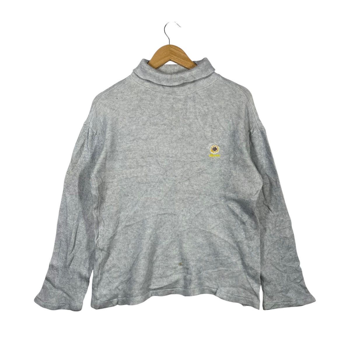 Ellesse Vintage Ellesse Goldwin Turtleneck Sweatshirt Grey Size US M / EU 48-50 / 2 - 1 Thumbnail