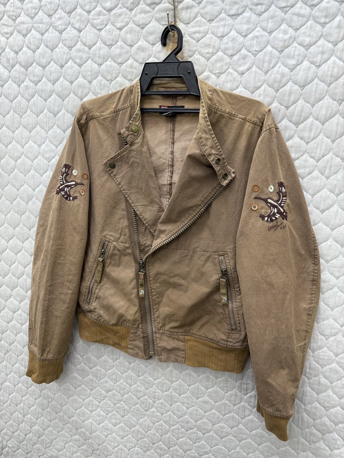 Diesel Black Gold 🔥🔥🔥ARCHIVE DIESEL DOUBLE COLAR JACKET Size M / US 6-8 / IT 42-44 - 3 Thumbnail