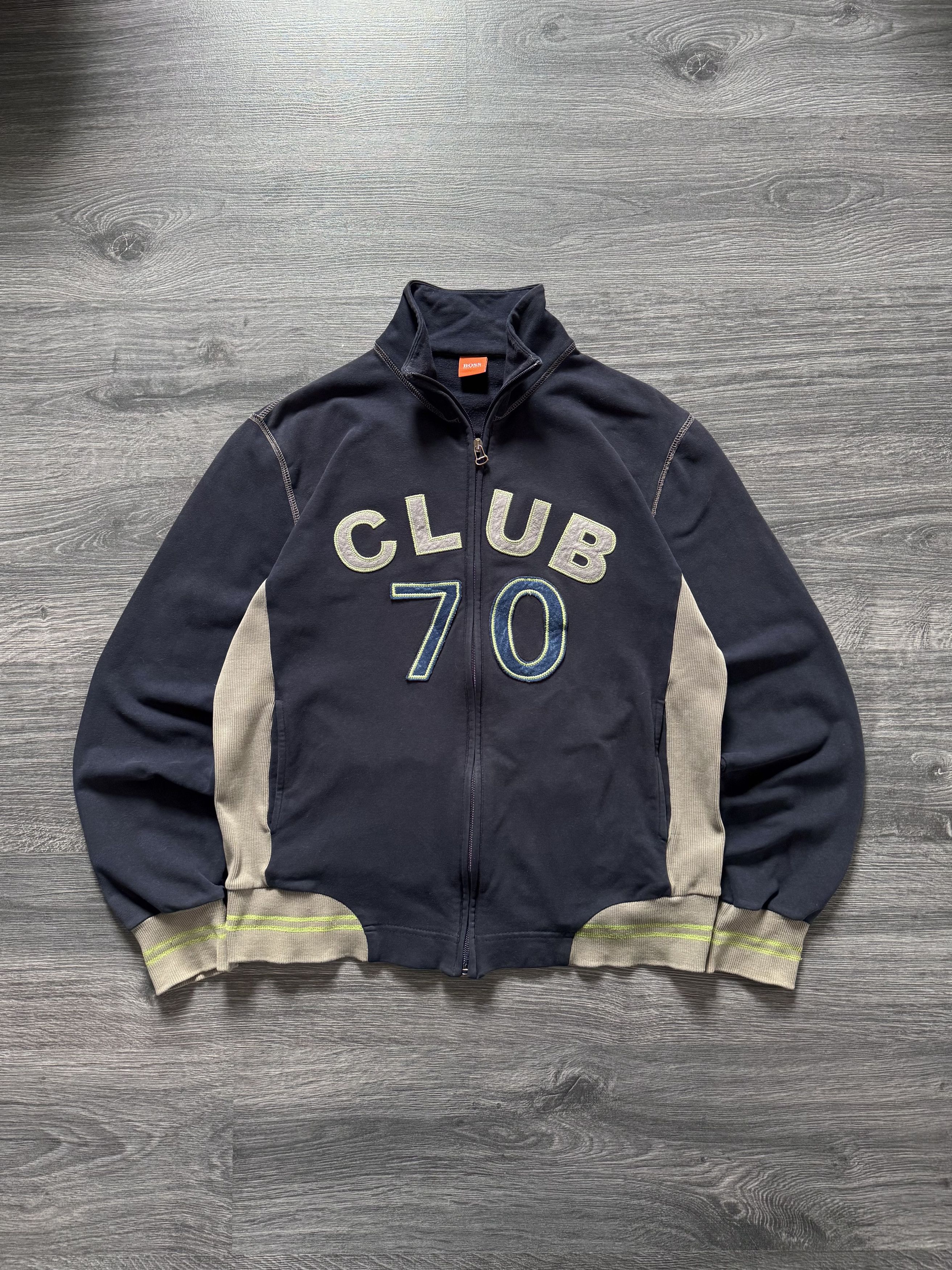 Rare Vintage Hugo Boss Club 70 Full Zip Pullover Jacket
