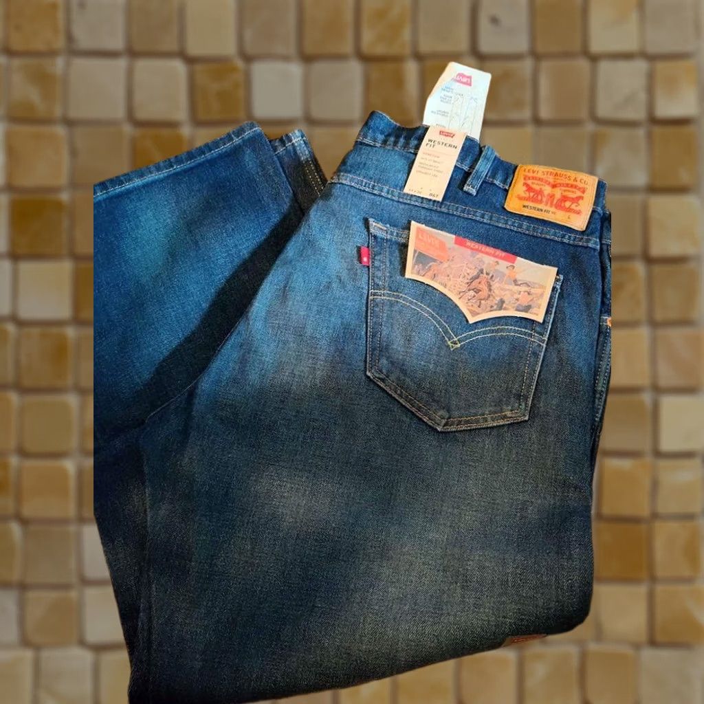 Levi's N E W M E N S L E V I S W E S T E R N R E L A X E D F I T S T R A I G H T B L U E J E A N S S I Z E 44 X 30 A16070001 Size US 44 / EU 60 - 1 Preview