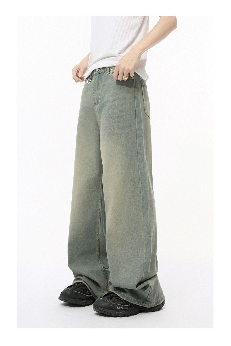 Japanese Brand Vintage washed straight wide-leg loose jeans y2k Size US 32 / EU 48 - 4 Thumbnail
