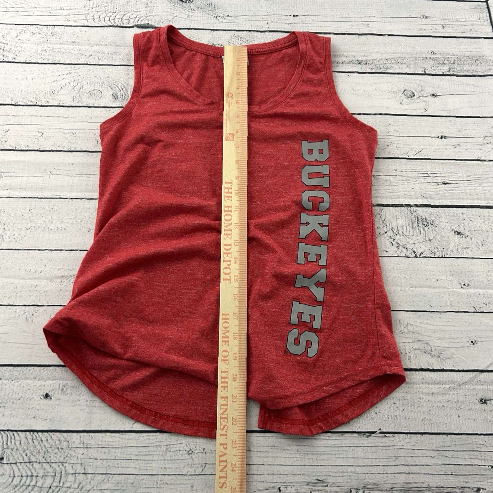 Vintage Columbia Ohio State Buckeyes Sleeveless Open Back T Shirt Women's S Red Size S / US 4 / IT 40 - 3 Thumbnail