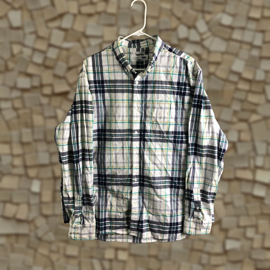 Old Navy Old Navy Classic Shirt Mens XXL White Long Sleeve Button-Down Collar Shirt Size US XXL / EU 58 / 5 - 1 Thumbnail