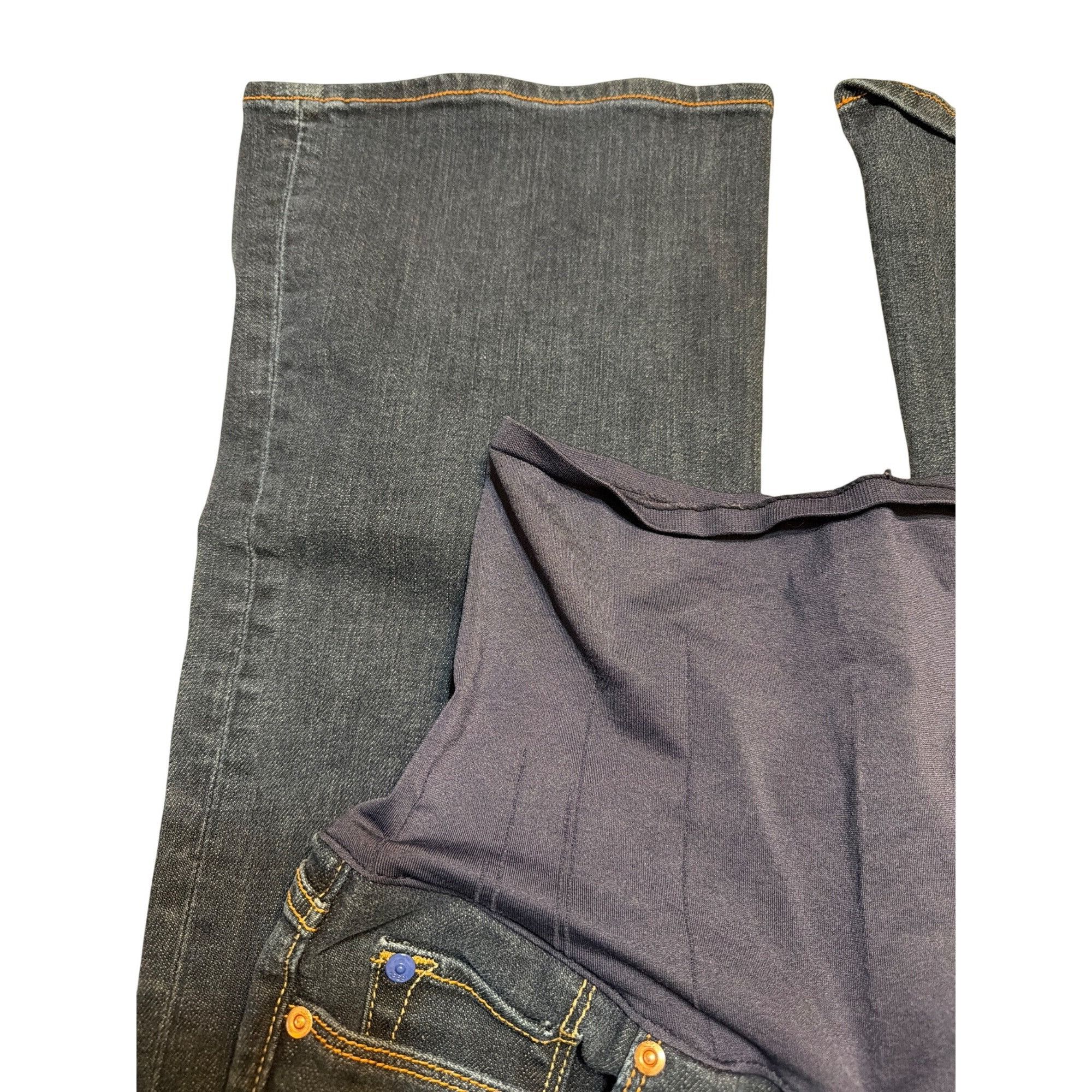 Gap Gap Sexy Boot Maternity Bootcut Jeans Dark Wash Stretch Fabr Size 27" / US 4 / IT 40 - 3 Thumbnail