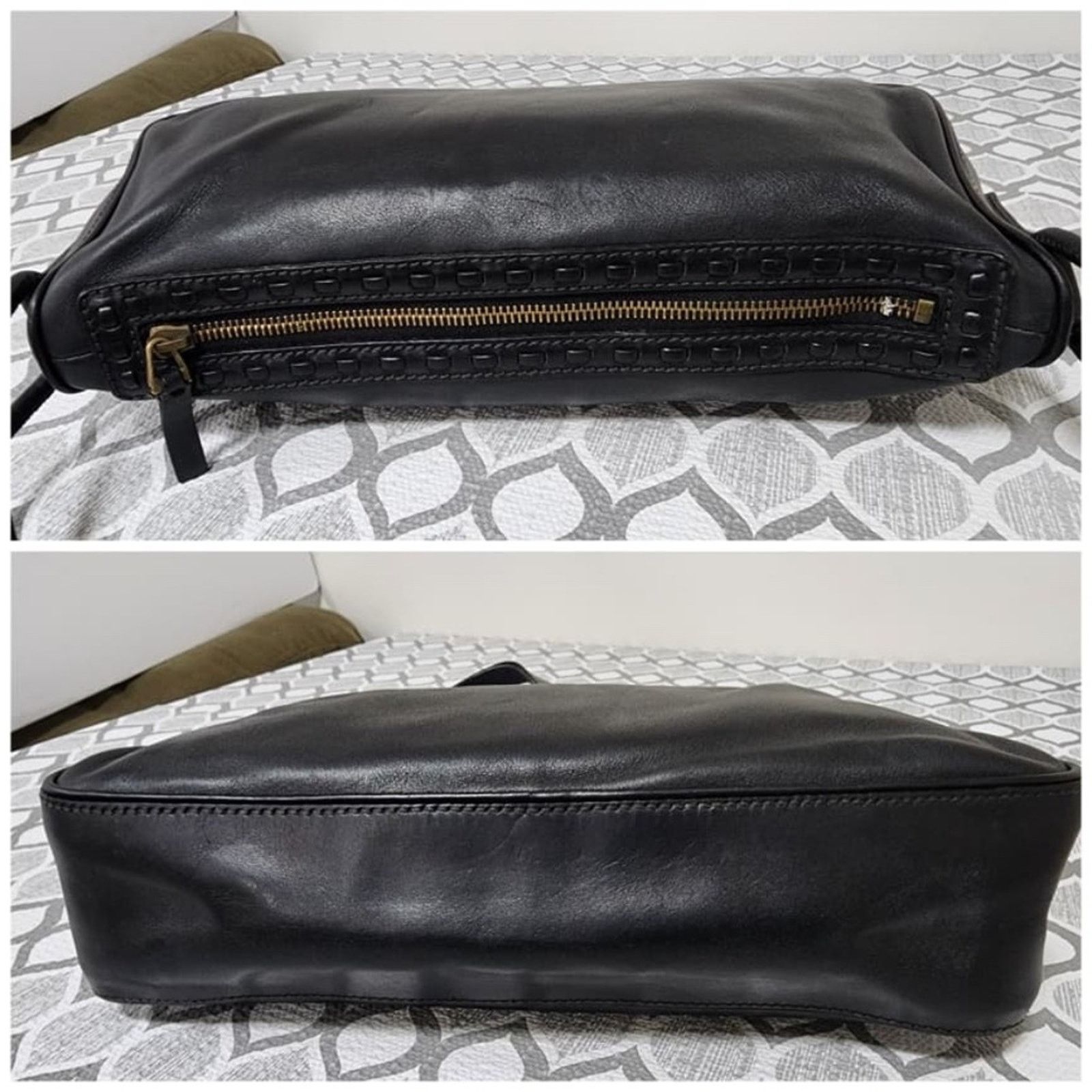 Gucci Authentic Gucci Vintage Leather Shoulder Bag Black Size ONE SIZE - 8 Thumbnail