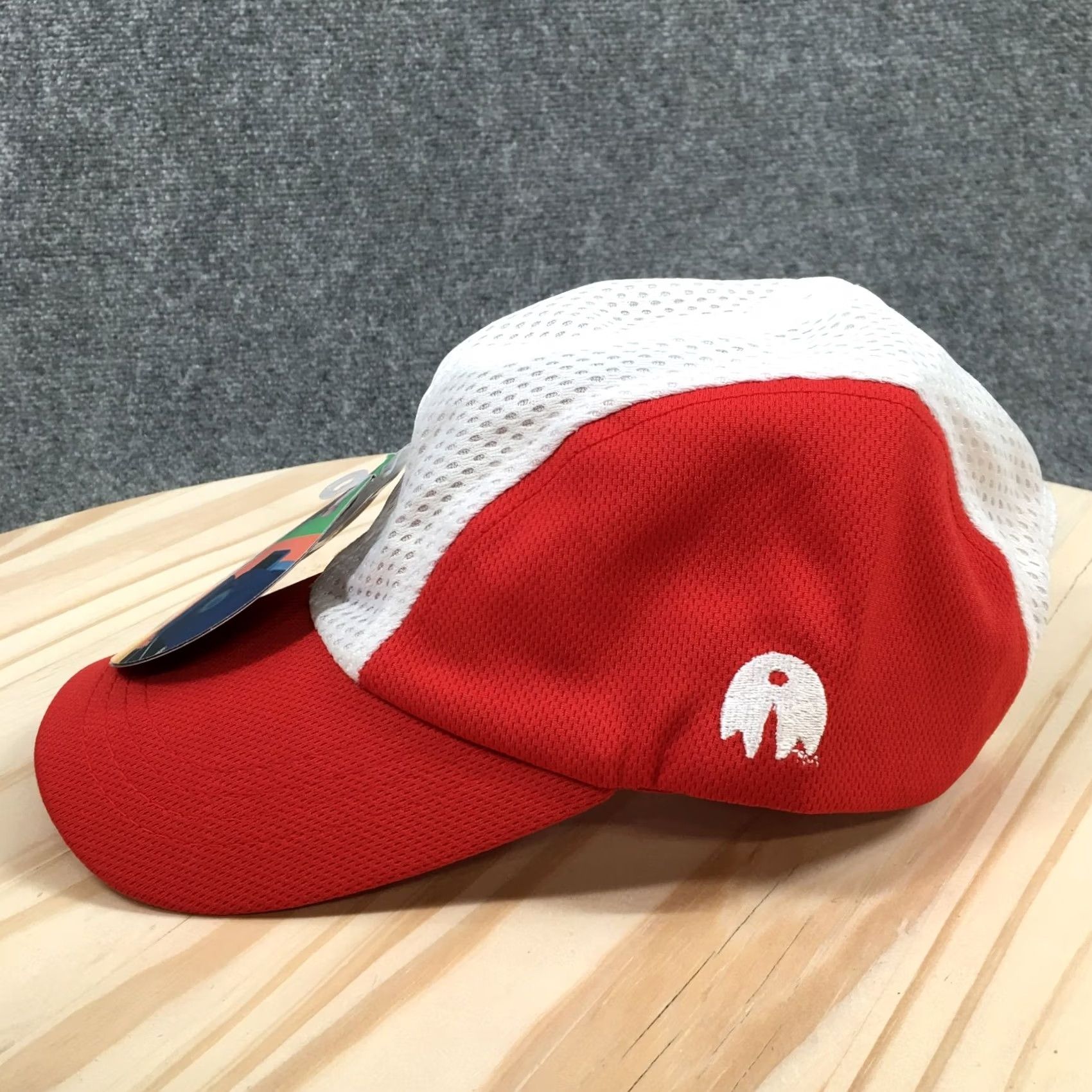 Vintage iXound Wear 5 Panel Cap Womens Red One Size Adjustable Curved Brim Perforated Baseball Cap Size ONE SIZE - 7 Thumbnail