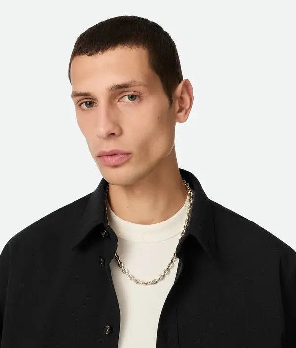 Bottega Veneta o1bcso1str0925 Size: OS / Shape Chain Necklace in Silver Size ONE SIZE - 3 Thumbnail