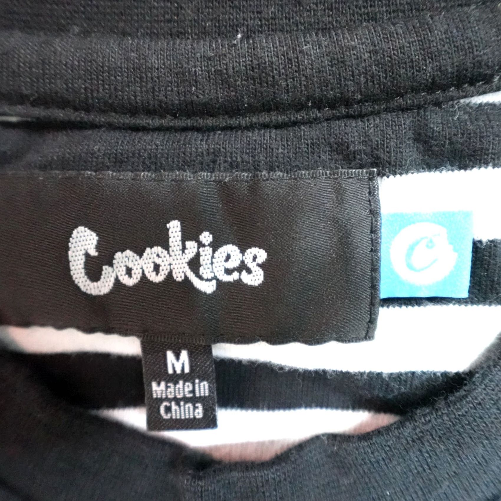 Vintage Cookies SF Shirt M Black Embroidered Spellout Short Sleeve Crew Neck Men T-Shirt Band Theme Size US M / EU 48-50 / 2 - 2 Thumbnail
