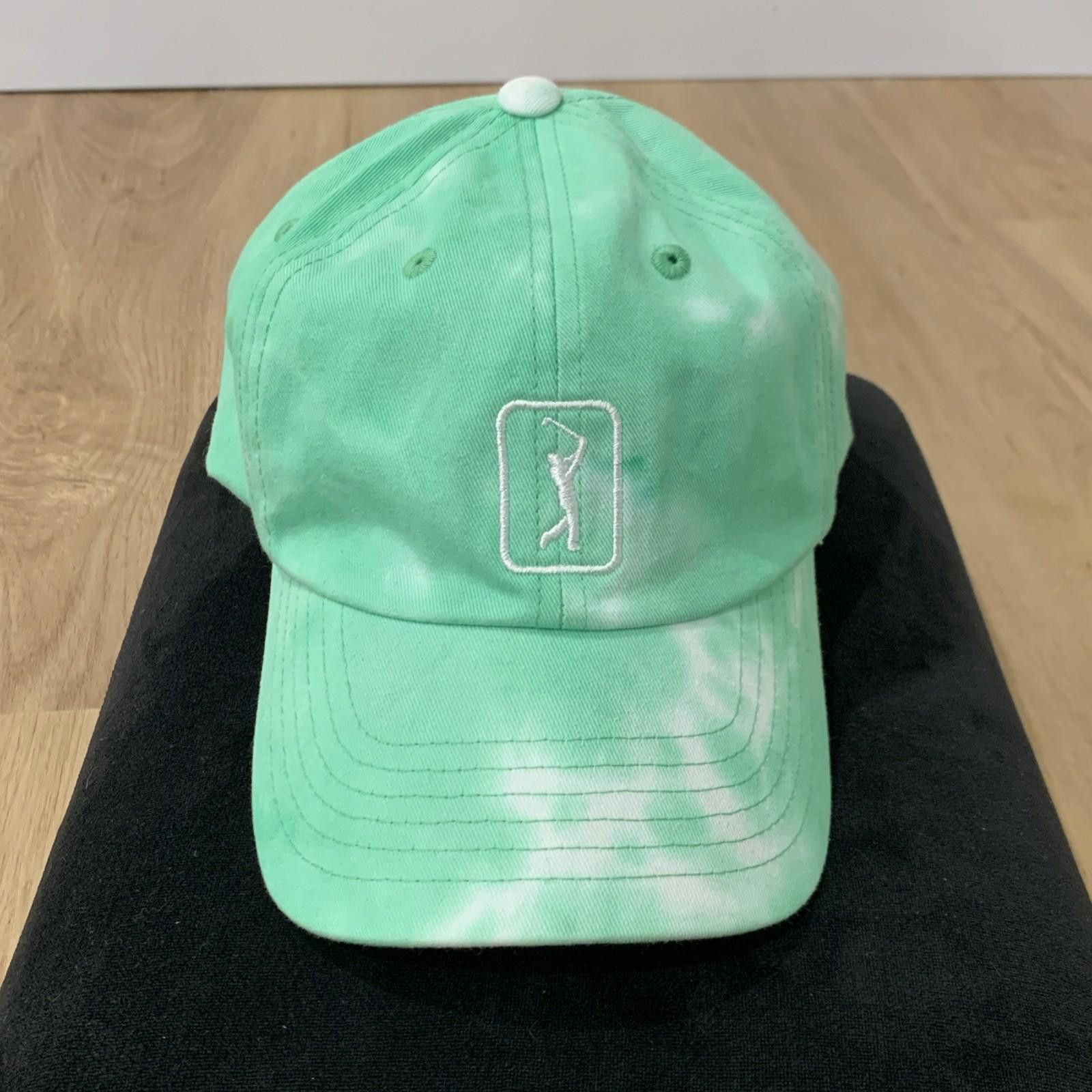 PGA Tour PGA Tour Women’s Tie Dye Golf Hat Light Green Strapback Size ONE SIZE - 1 Thumbnail