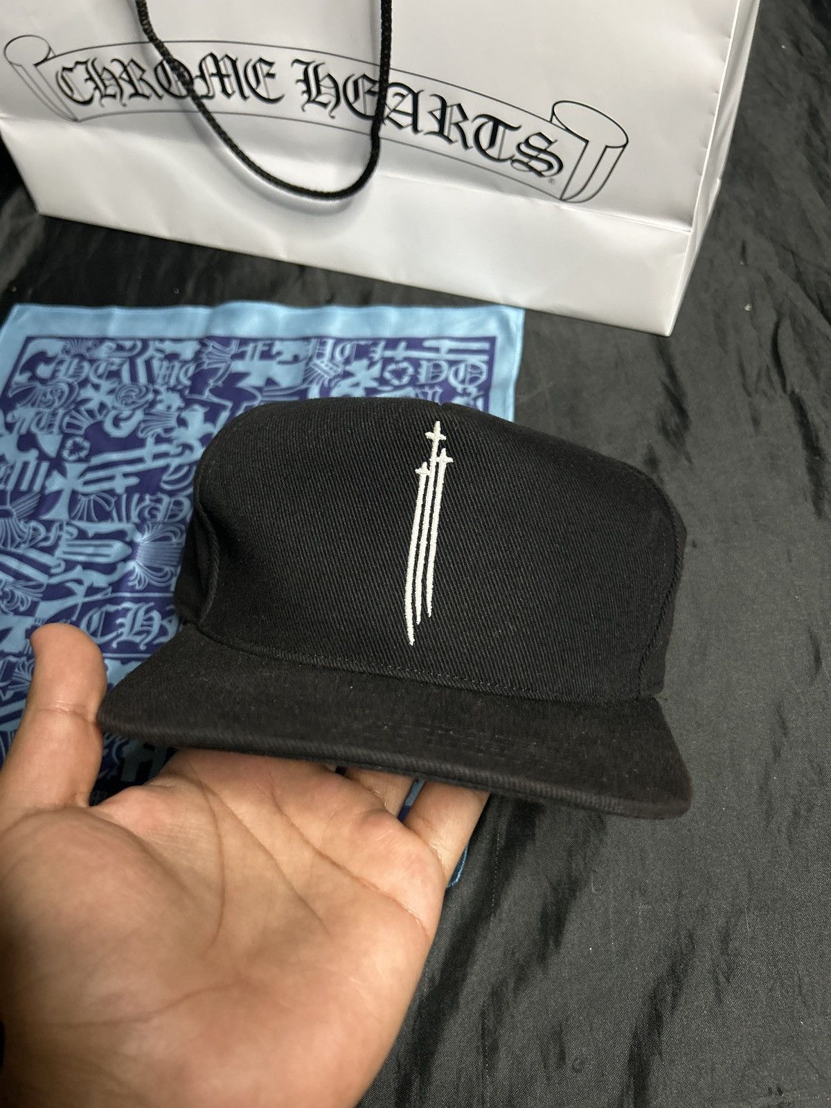 Chrome Hearts Chrome Hearts RS3 Dagger BaseBall Hat Size ONE SIZE - 2 Thumbnail
