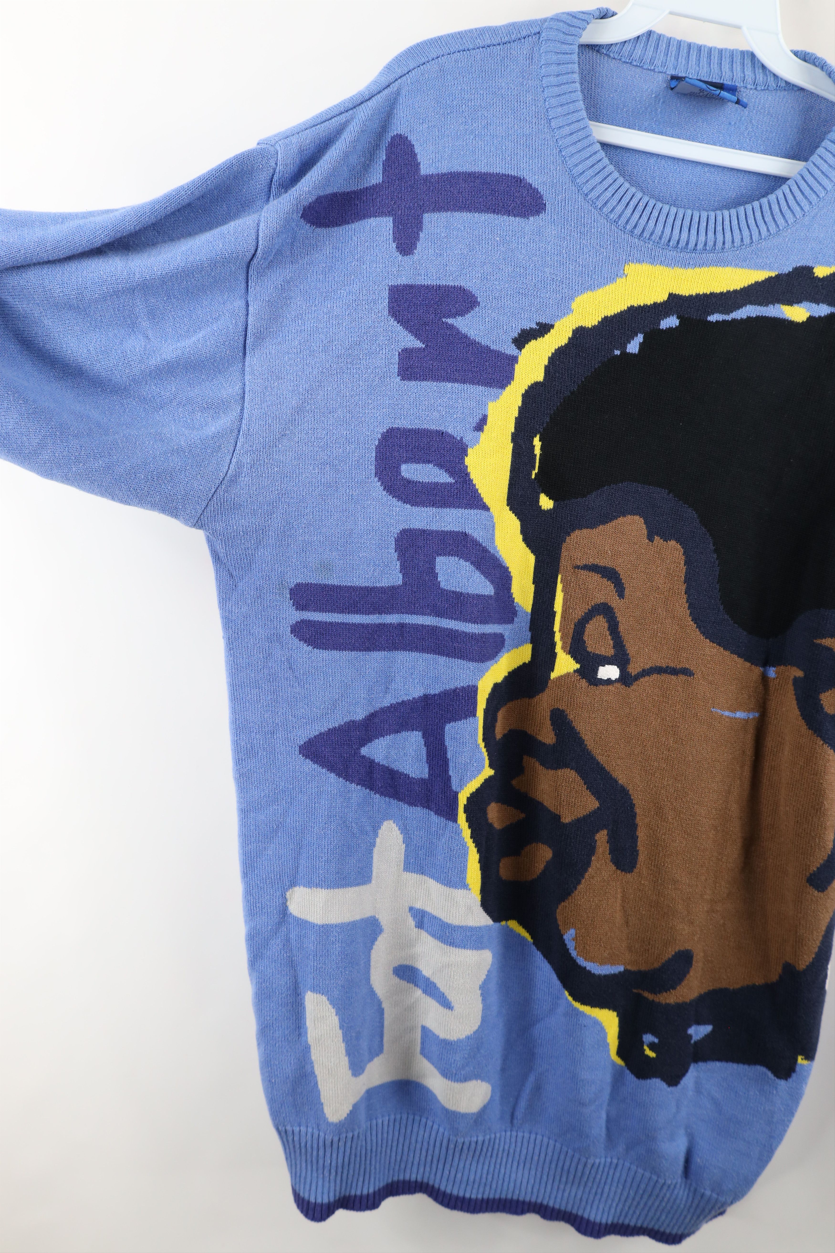 Fubu × Vintage Vintage 90s FUBU Albert and the Junkyard Gang Knit Sweater Size US XXL / EU 58 / 5 - 4 Thumbnail