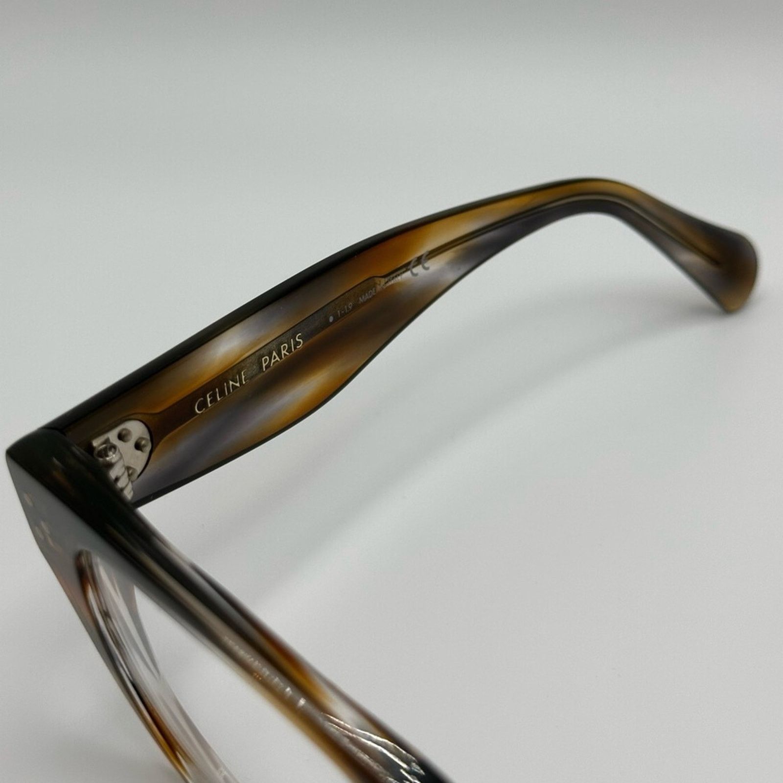 Celine NEW Celine Eyeglasses CL50040I 55 Striped Brown Grey Women Size ONE SIZE - 3 Thumbnail