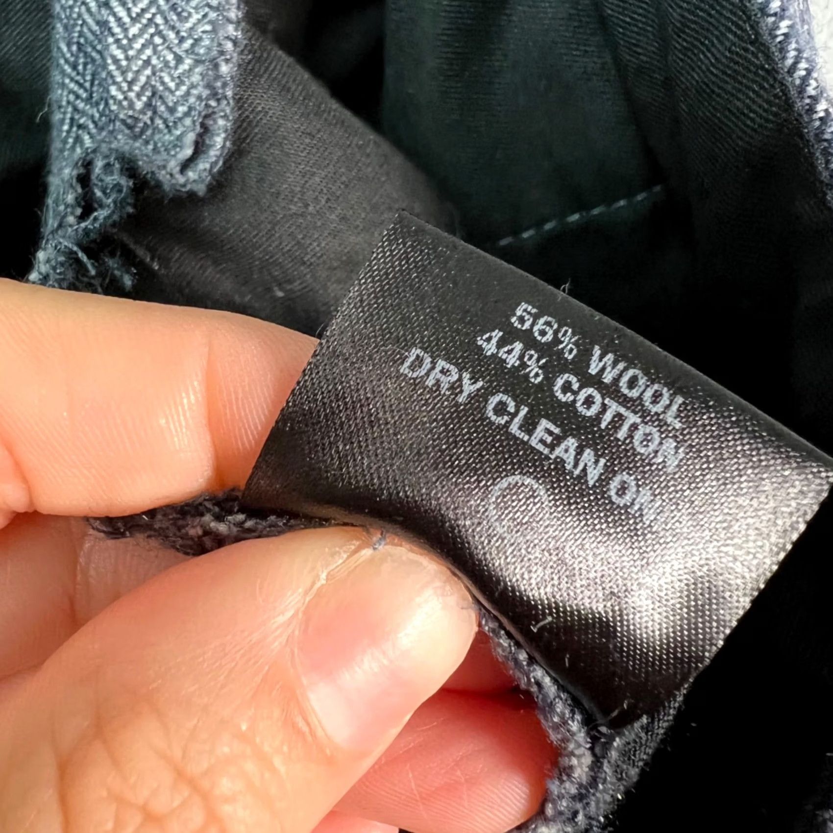 Vintage Cadet Mens Pants Dress Gray Wool Blend Herringbone 30 Inseam 31 Flat Front Slash Pocket Straight Vintage No Size US 30 / EU 46 - 4 Thumbnail