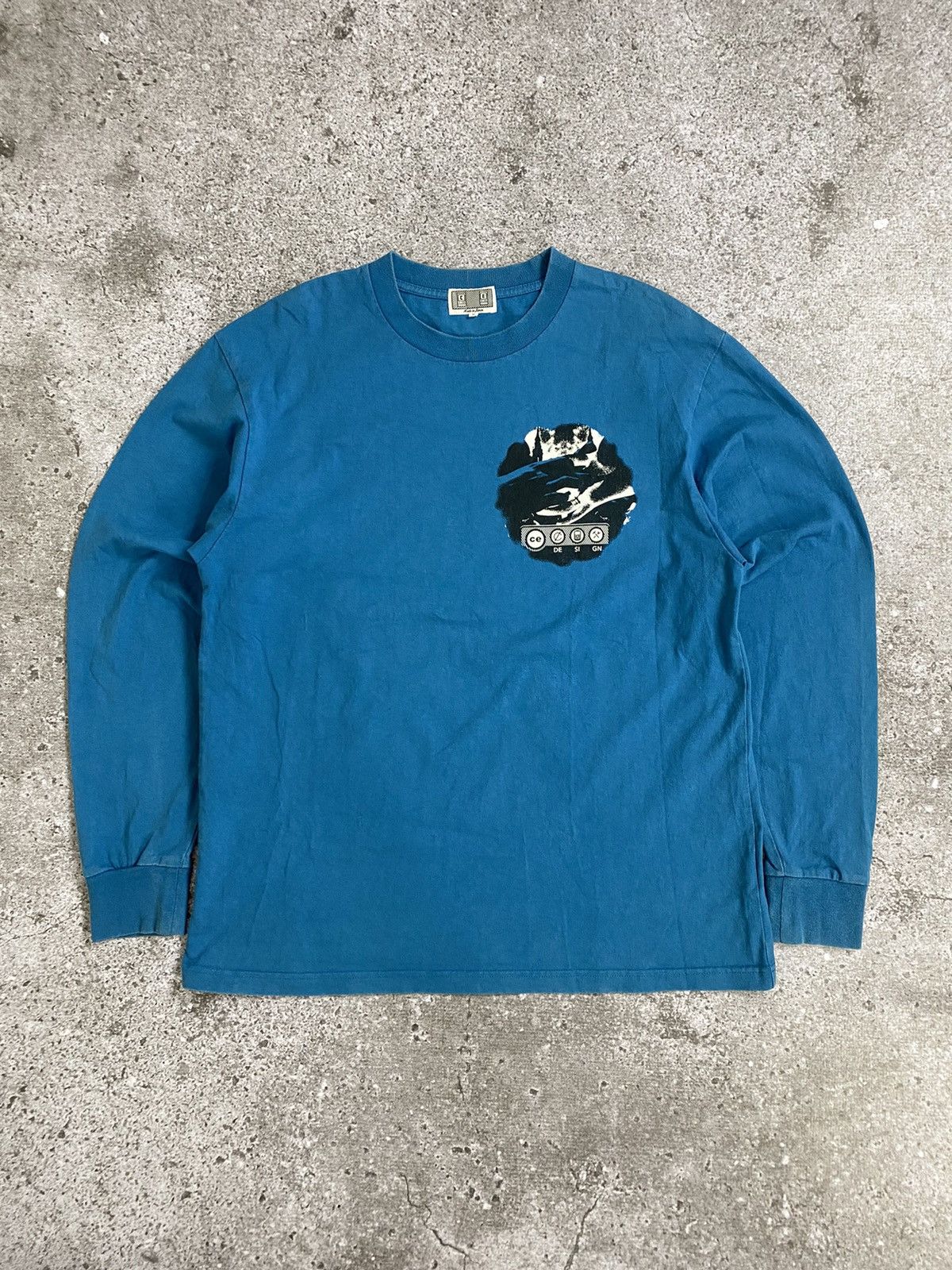 トップス C.E cavempt SIDE RIB HEAVY LONG SLEEVE T CIDER Women's Plus Size Long Sleeve Shirts V Neck Drawstring