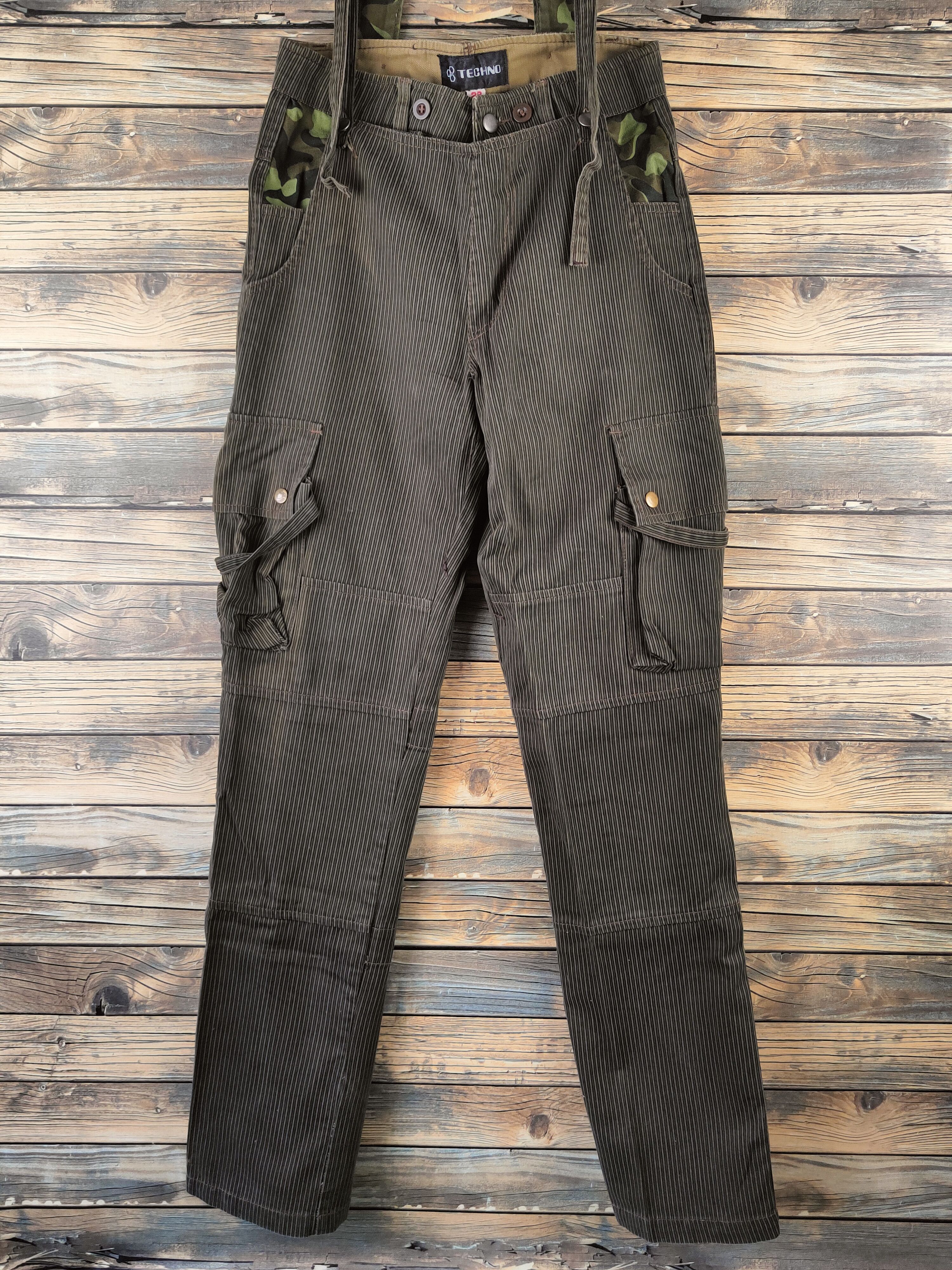 Japanese Brand D Techno Brown Sleeveless Jumpsuit Adjustable Straps #S2938 Size US 29 - 5 Thumbnail