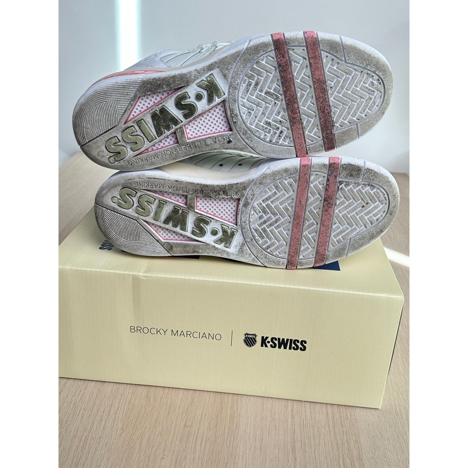 K-Swiss K-Swiss SI-18 x Brocky Marciano White Sneaker - Size 7.5M Size US 7.5 / IT 37.5 - 6 Thumbnail