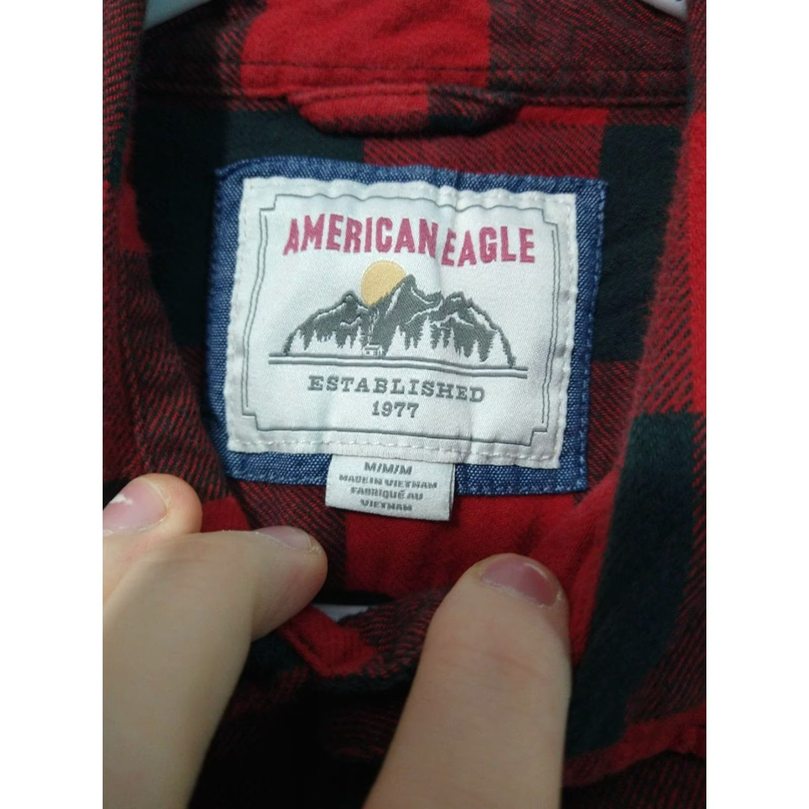 American Eagle Outfitters VINTAGE American Eagle Outfitters Shirt Mens Medium Plaid Flannel Button-Down Long Sleeve Lot of 3 Size US M / EU 48-50 / 2 - 7 Thumbnail