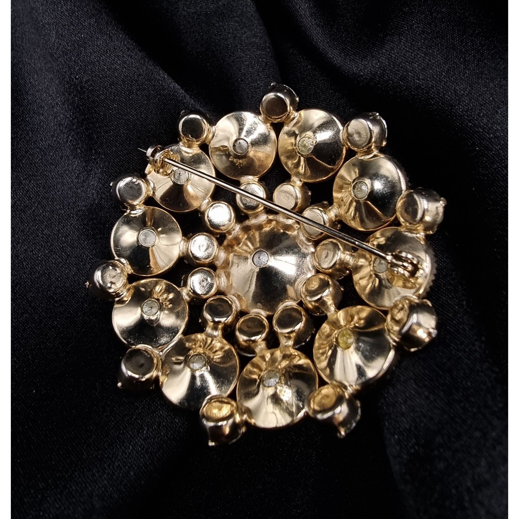 Vintage Vintage 1950's-1960's Watermelon AB Rhinestone Brooch Size ONE SIZE - 5 Thumbnail