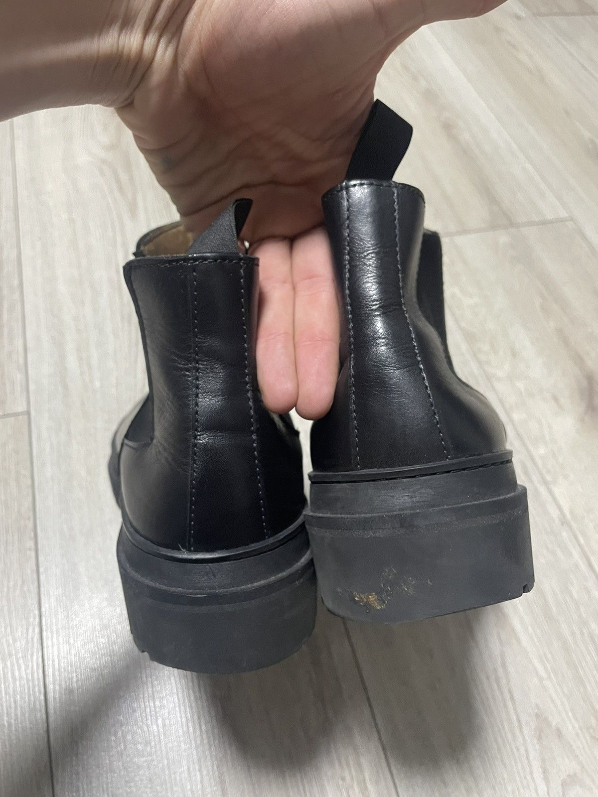 A.P.C. APC Leather Chelsea Black Classic Boot 27.5 cm Size US 10 / EU 43 - 5 Thumbnail
