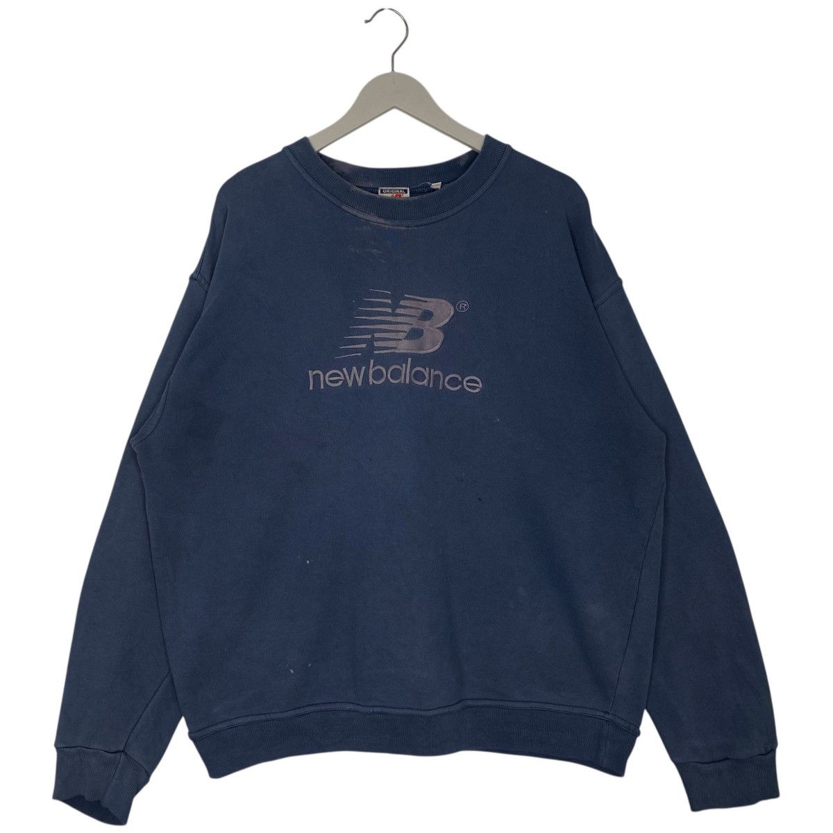 Vintage Vintage New Balance Print Crewneck Sweatshirt Blue Size L Size US L / EU 52-54 / 3 - 1 Thumbnail