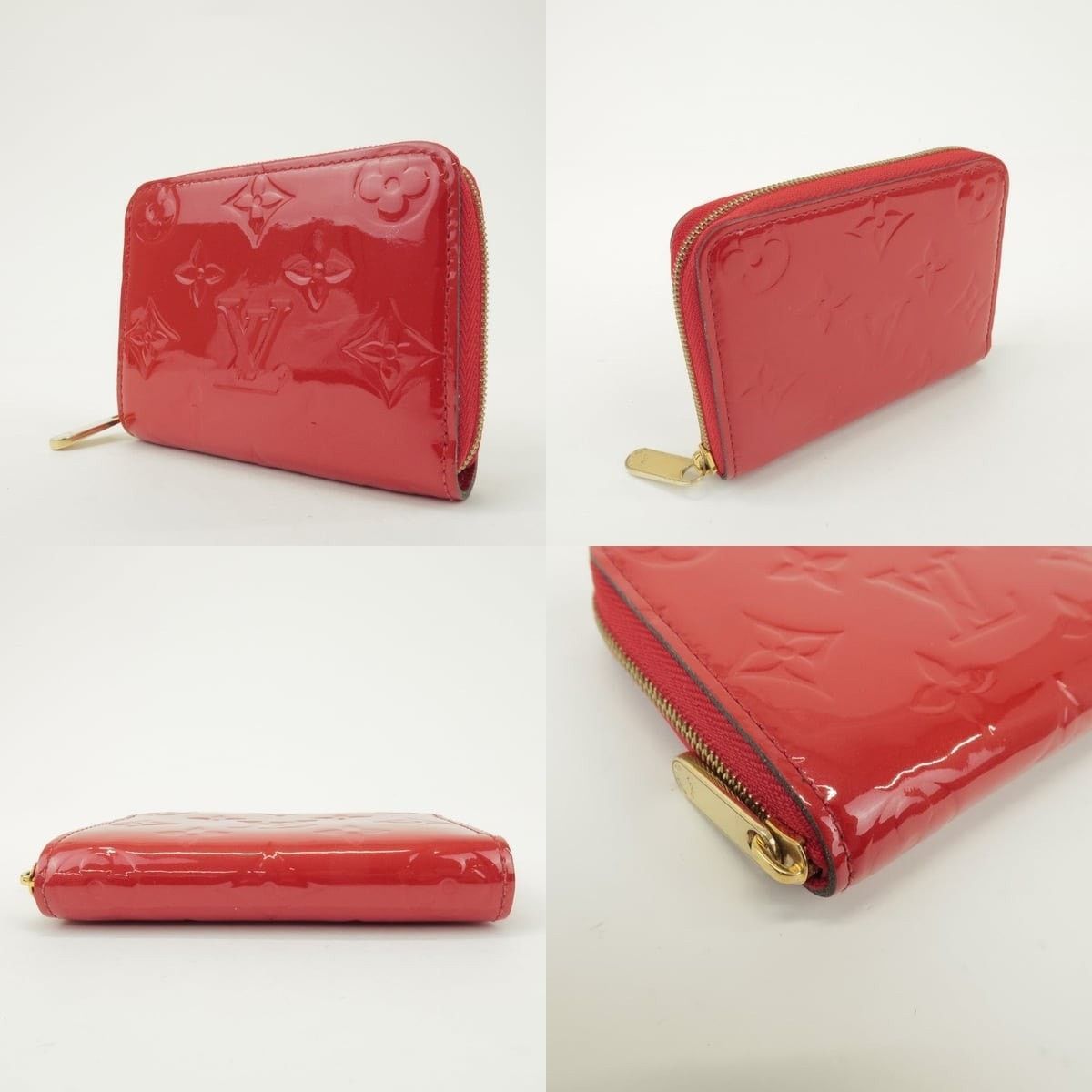 Louis Vuitton Louis Vuitton Monogram Vernis Zippy Coin Purse Red Size ONE SIZE - 3 Thumbnail
