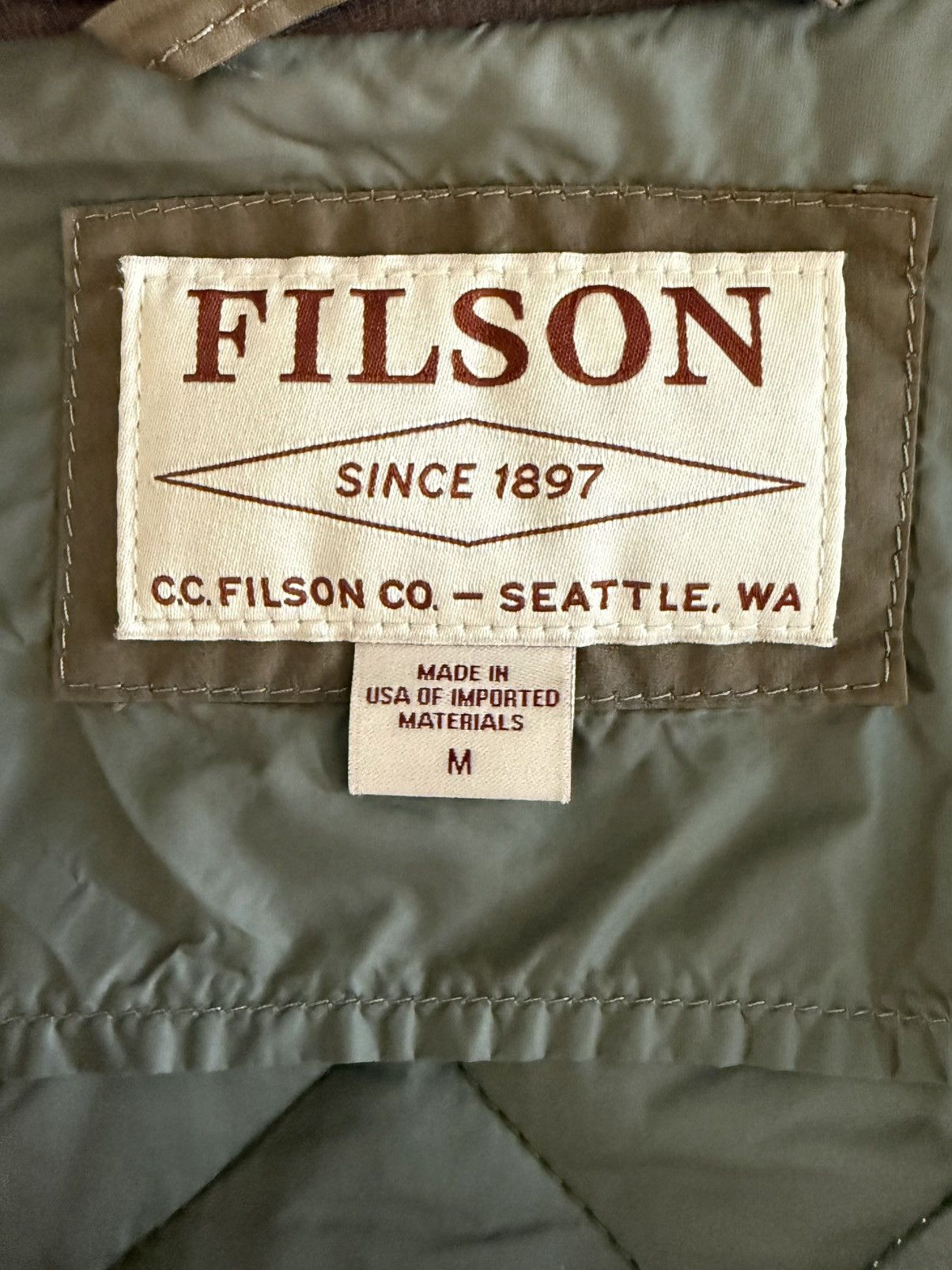 Filson Filson Quilted Field Jacket Marsh Olive Made in USA M Size US M / EU 48-50 / 2 - 13 Thumbnail