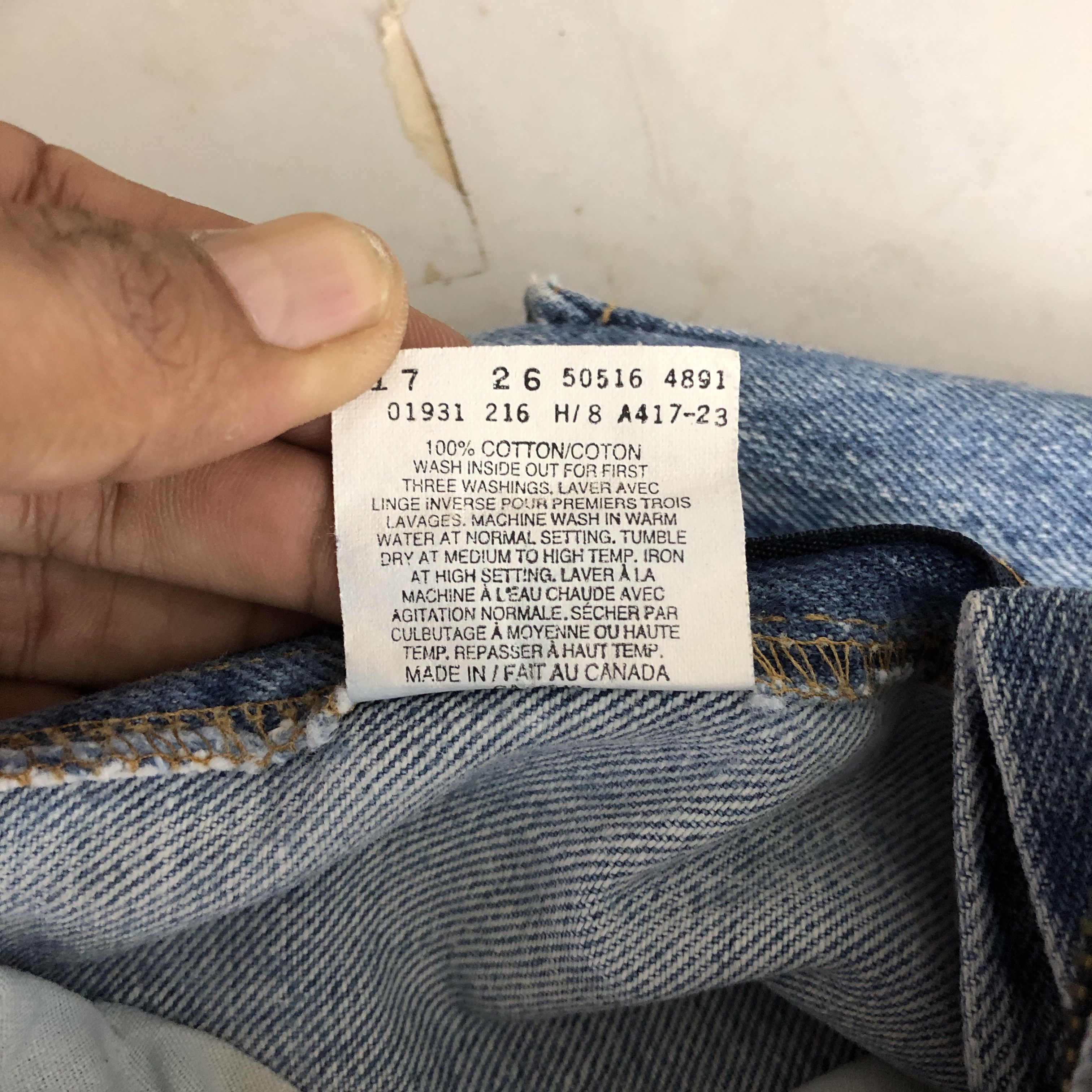 Levi's Vintage Levis Stonewash Jeans Levi's 516 Faded Ripped Denim Size US 30 / EU 46 - 11 Thumbnail