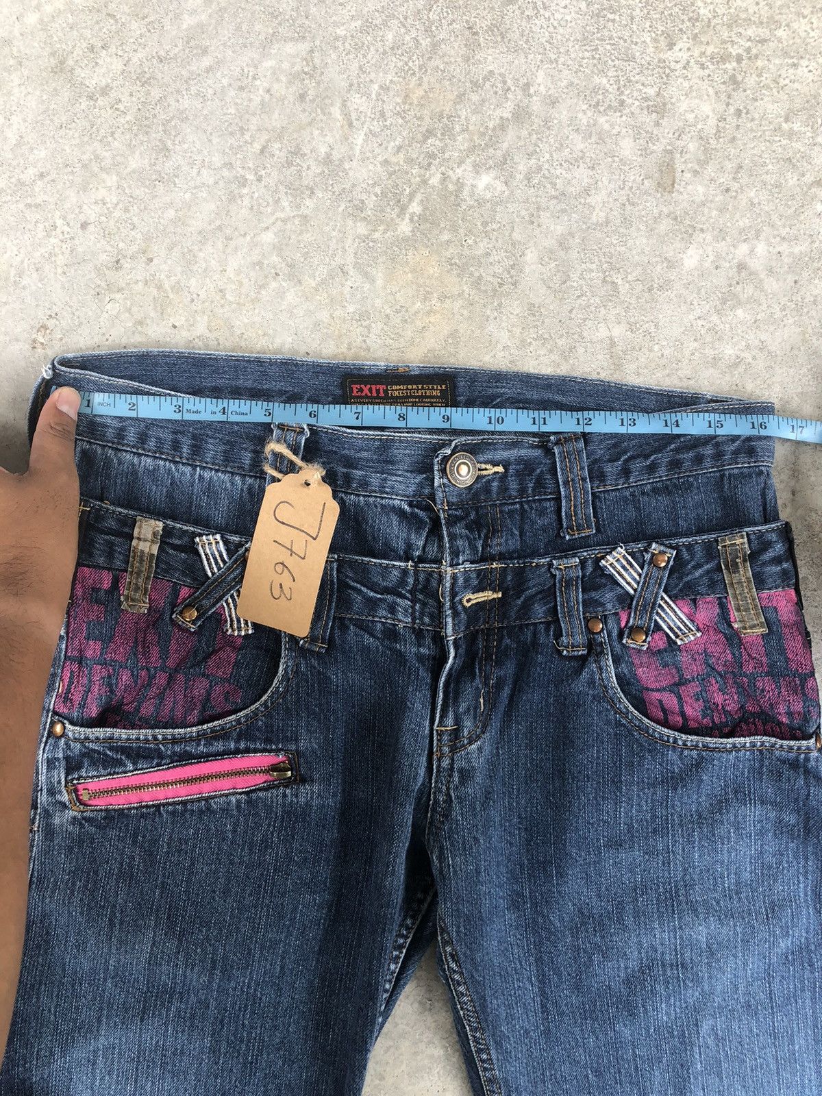 Hysteric Glamour Japanese Exit Double Waist Distressed Jeans Size US 32 / EU 48 - 19 Thumbnail