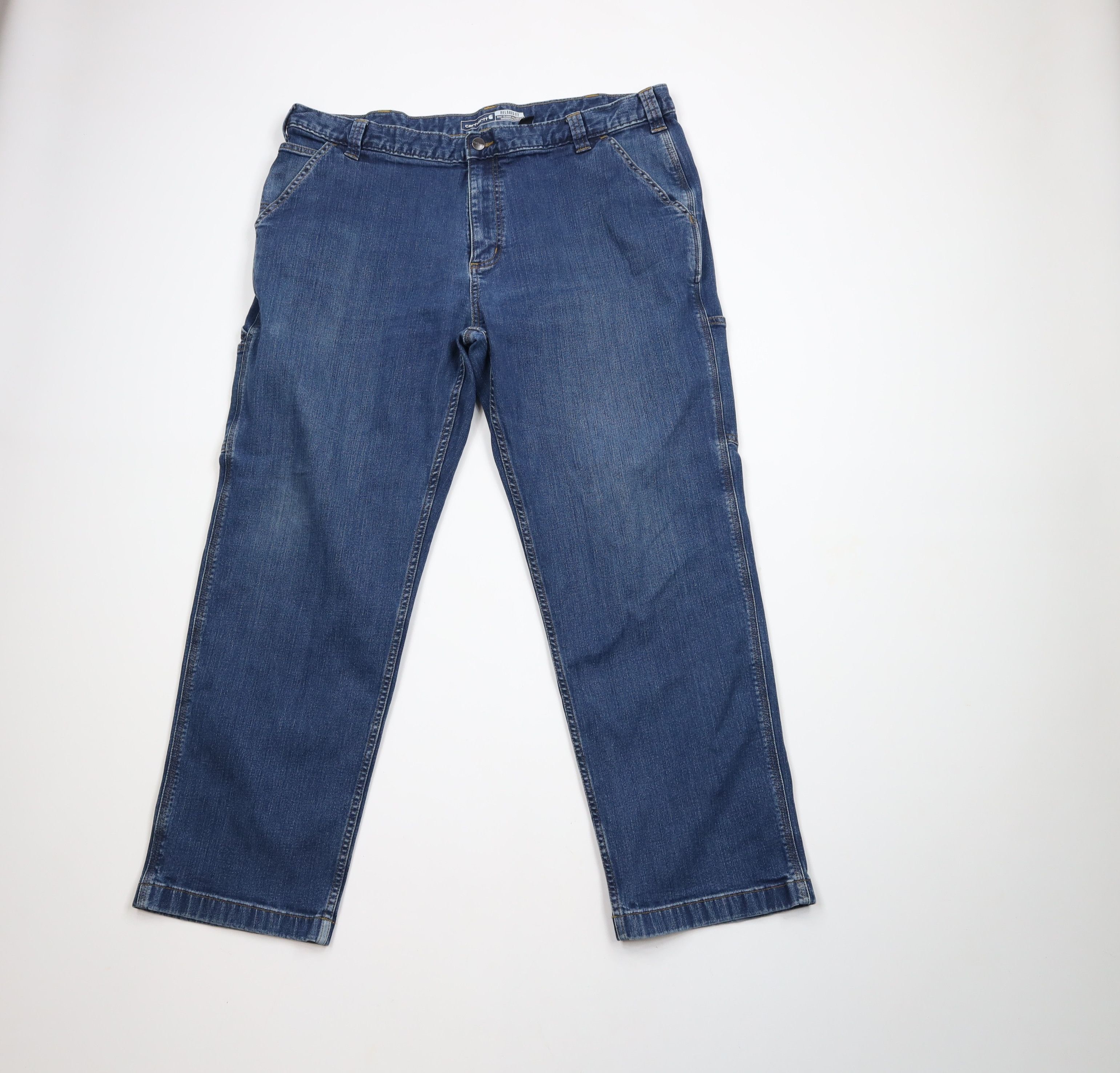 Carhartt × Vintage Vintage Y2K Carhartt Spell Relaxed Fit Dungaree Denim Jeans Size US 42 / EU 58 - 1 Thumbnail