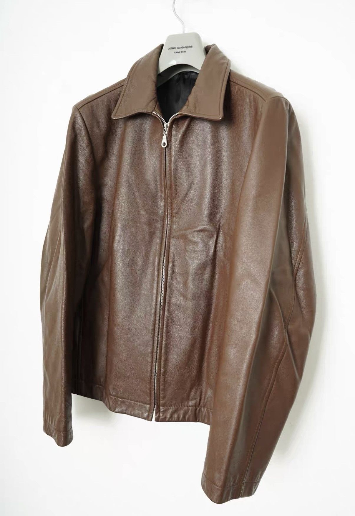 Yohji Yamamoto Yohji Yamamoto AAR Dark Brown Leather Jacket Size US M / EU 48-50 / 2 - 2 Thumbnail