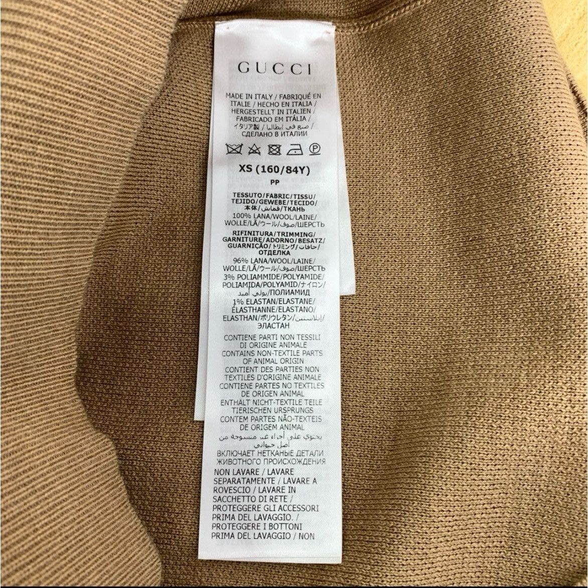 Gucci Gucci Made In Italy Brown Wool Short-Sleeve Sweater XS With Size XS / US 0-2 / IT 36-38 - 4 Thumbnail