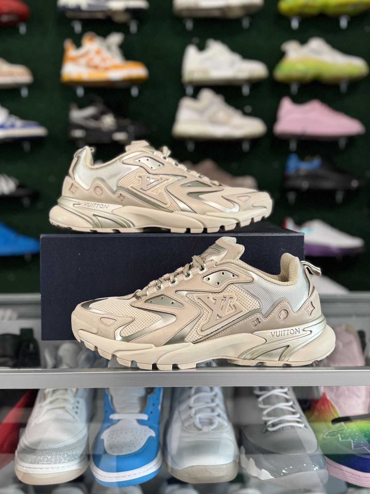 Louis Vuitton Louis Vuitton LV Runner Tatic Sneaker Beige Reflective Size US 12 / EU 45 - 2 Thumbnail