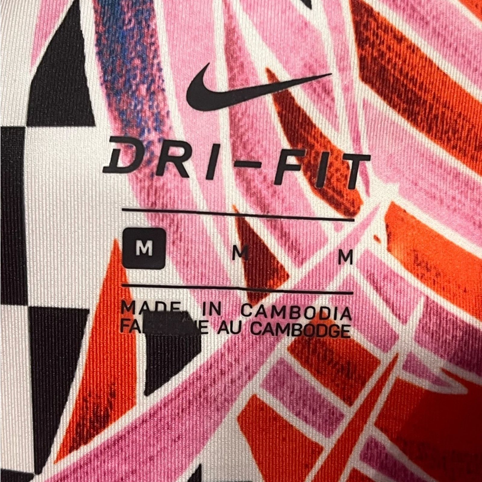 Nike Nike Tights Training 7/8 Crop Dri Fit Workout Tropical M Size 30" / US 8 / IT 44 - 2 Thumbnail