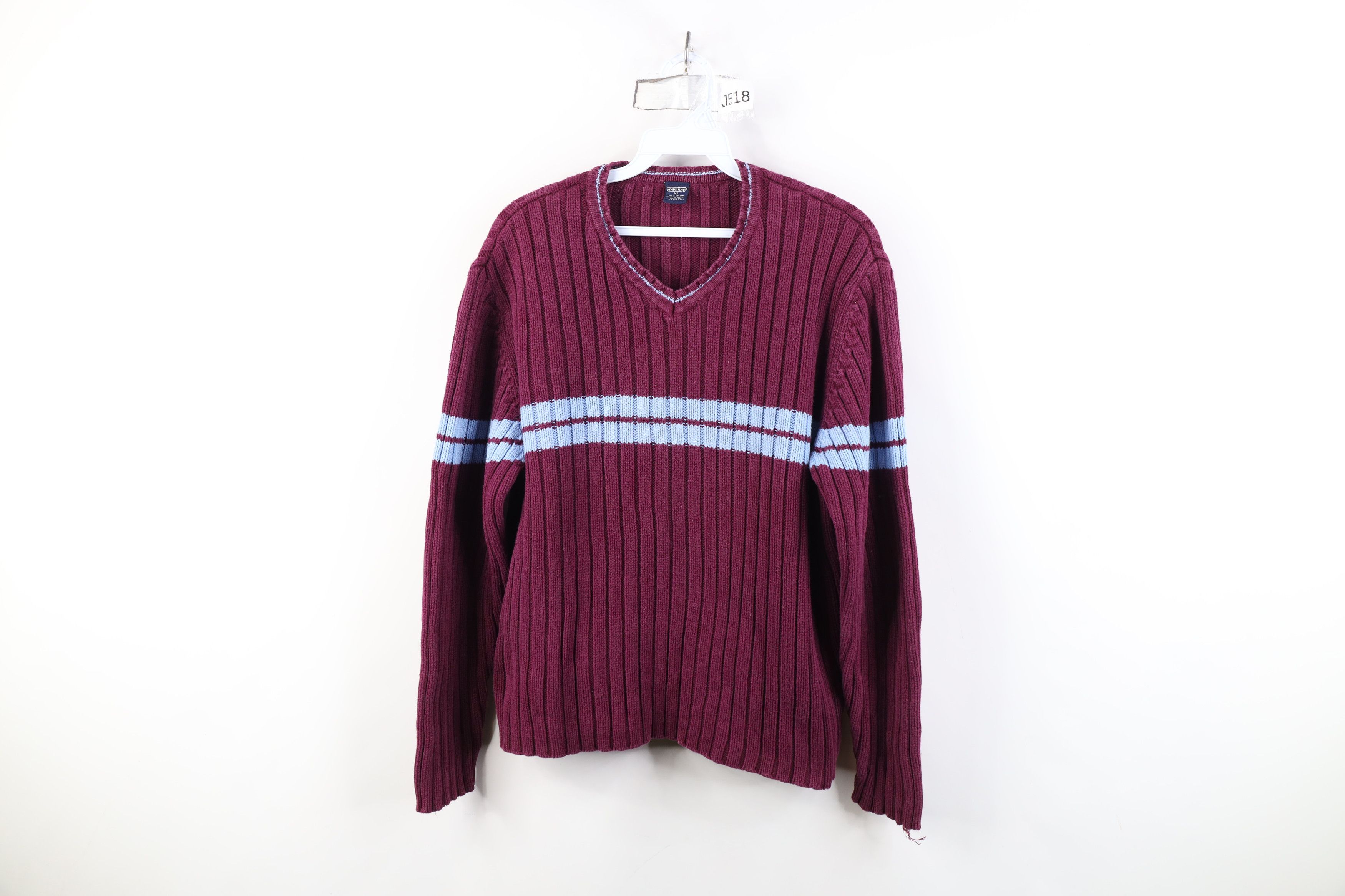 Lands' End Vintage 90s Lands End Heavyweight Cotton Ribbed Knit Sweater Size XL / US 12-14 / IT 48-50 - 1 Thumbnail