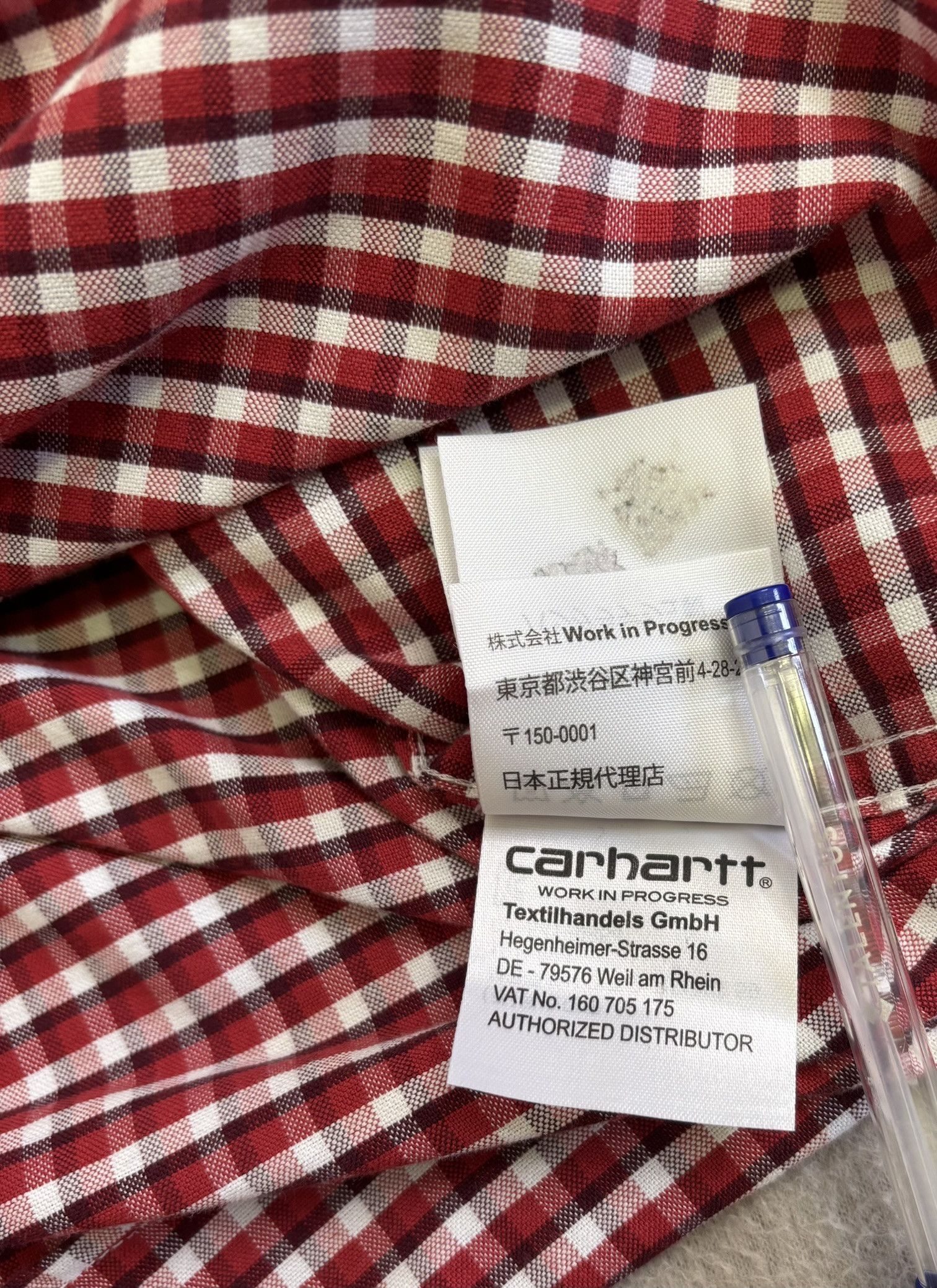 Carhartt Wip Carhartt WIP shirt red check medium Size US M / EU 48-50 / 2 - 14 Thumbnail