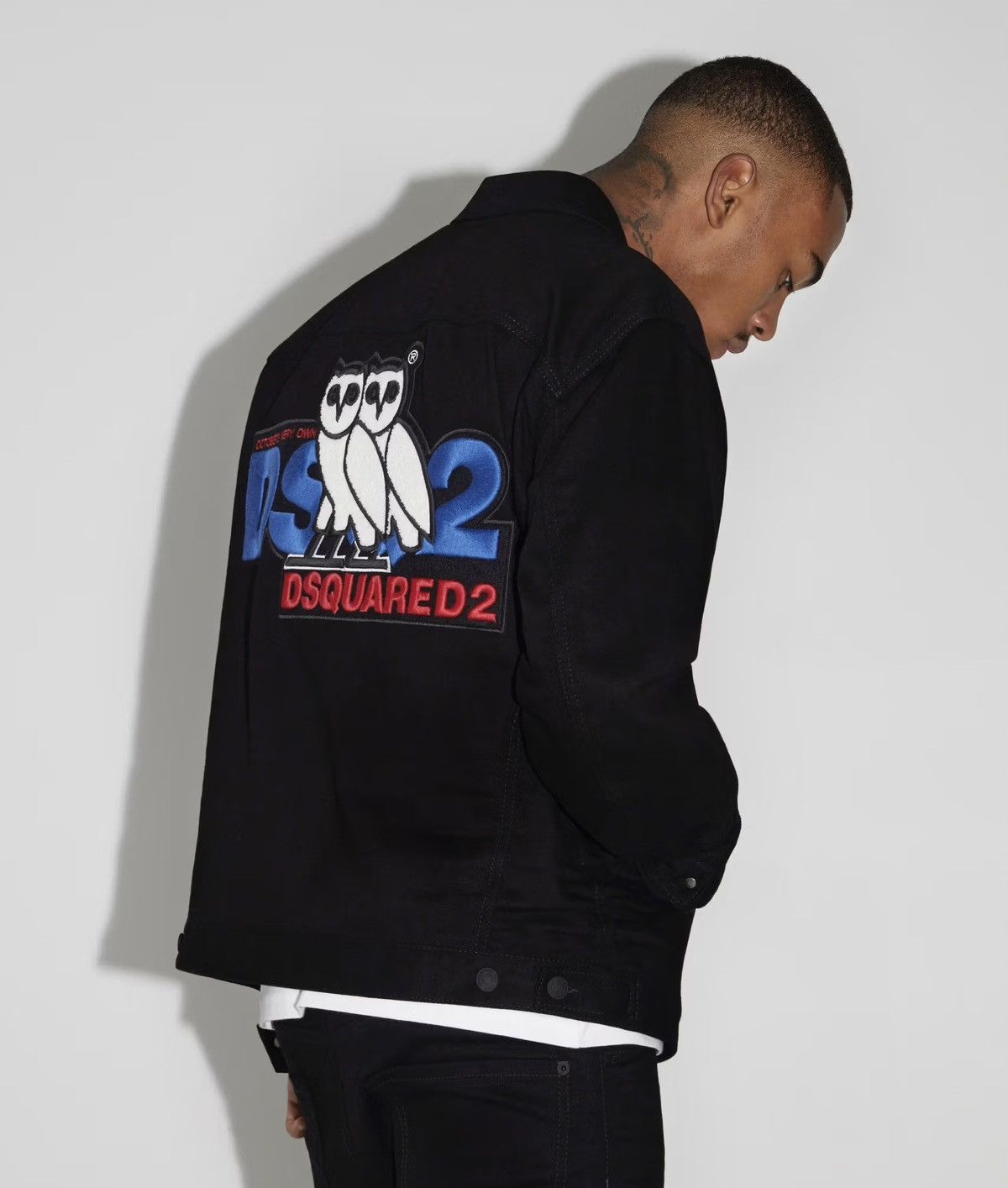 OVO x DSquared2 Black Jean Jacket