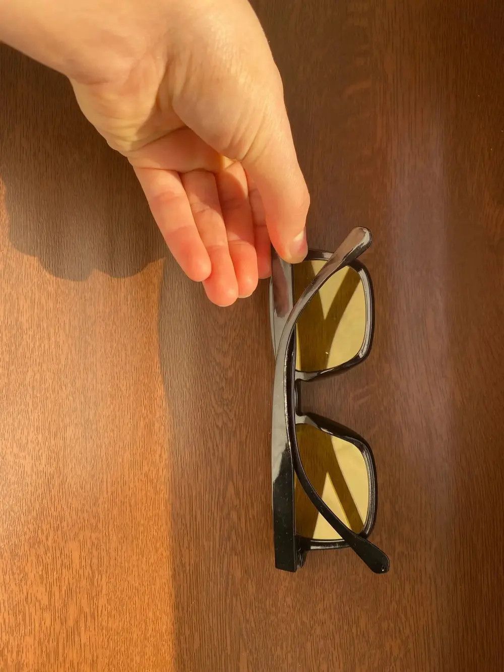 Electric Visual Yellow Lense Black Frame Sunglasses Size ONE SIZE - 4 Thumbnail