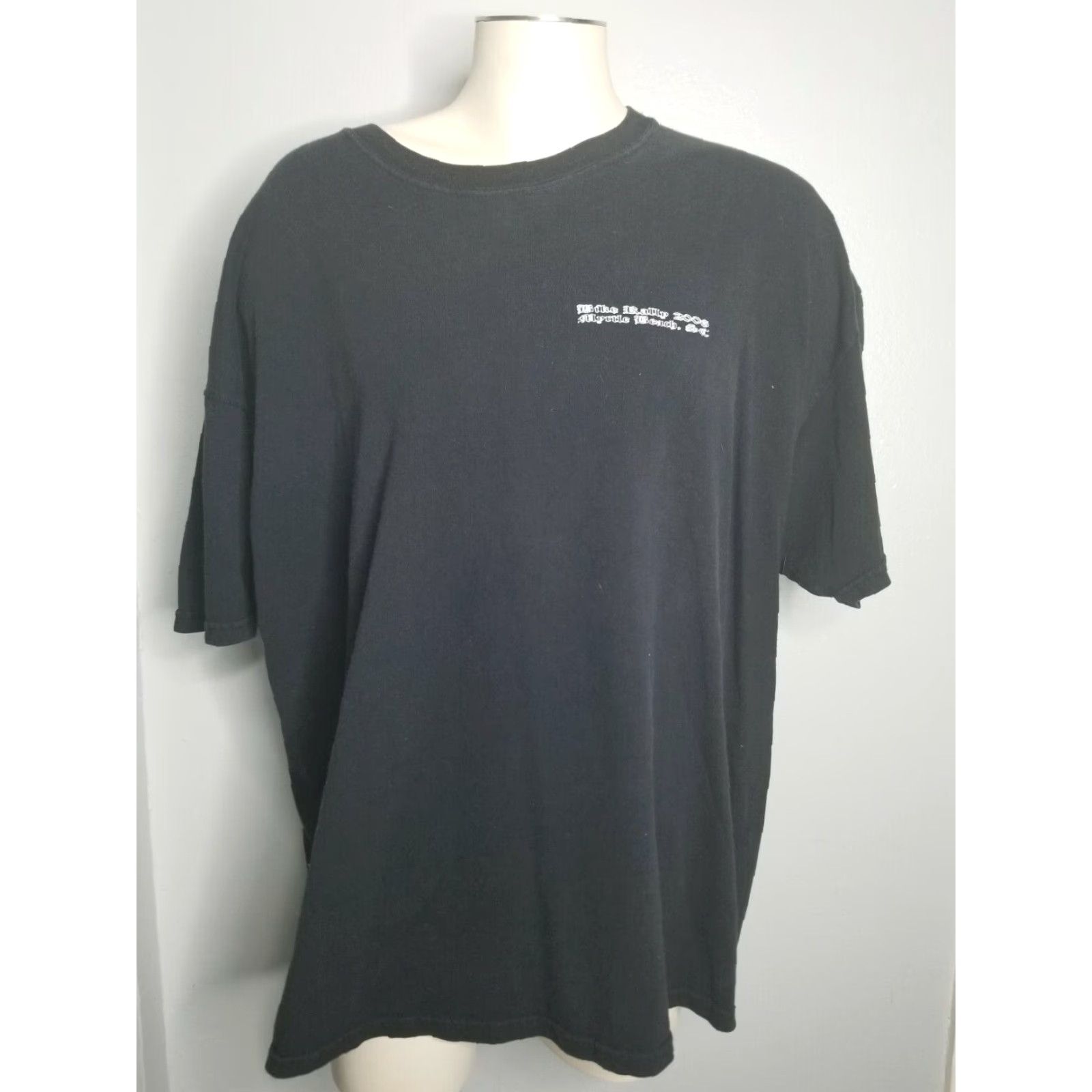 Harley Davidson Retro Harley Davidson T-Shirt Mens 3XL Black Eagle American Flag Bike Week Myrtle Beach SC 2006 Graphic Tee Crew Neck Short Sleeve Big & Tall Casual Size US XXL / EU 58 / 5 - 5 Thumbnail