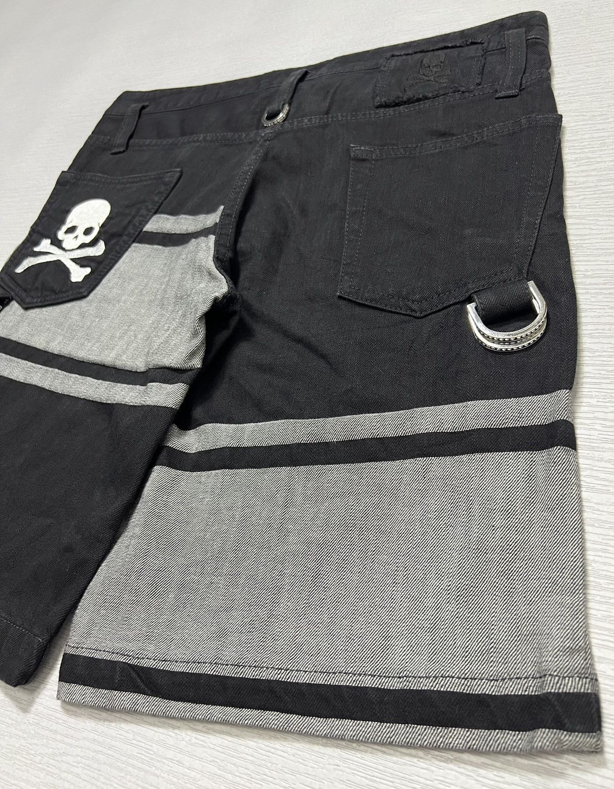 Mastermind Japan Mastermind Japan - Skull Logo Denim Shorts Size US 30 / EU 46 - 14 Thumbnail