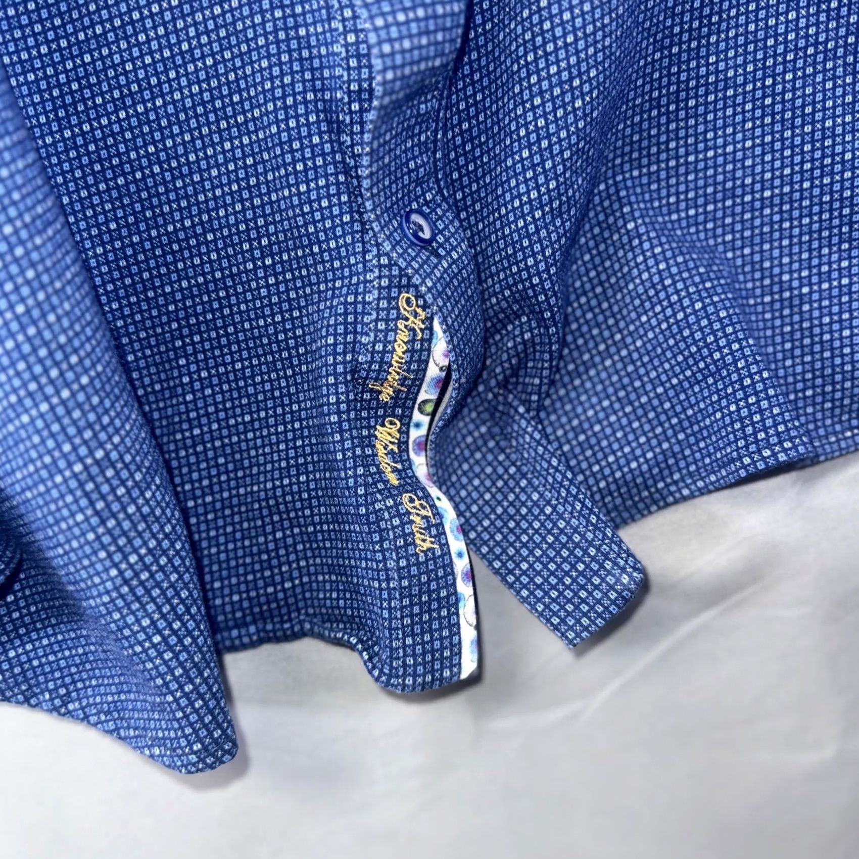 Robert Graham Robert Graham Shirt Mens 3XL Blue Classic Long Sleeve Button Front Flip Cuff Size US XXL / EU 58 / 5 - 4 Thumbnail