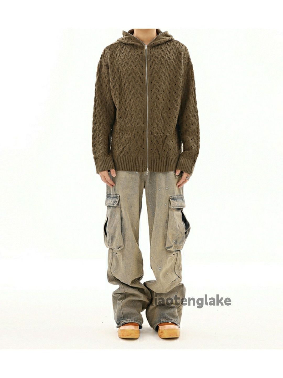Japanese Brand × Jean washed faded stain paint rusty hiphop baggy cargo jeans Size US 32 / EU 48 - 3 Thumbnail