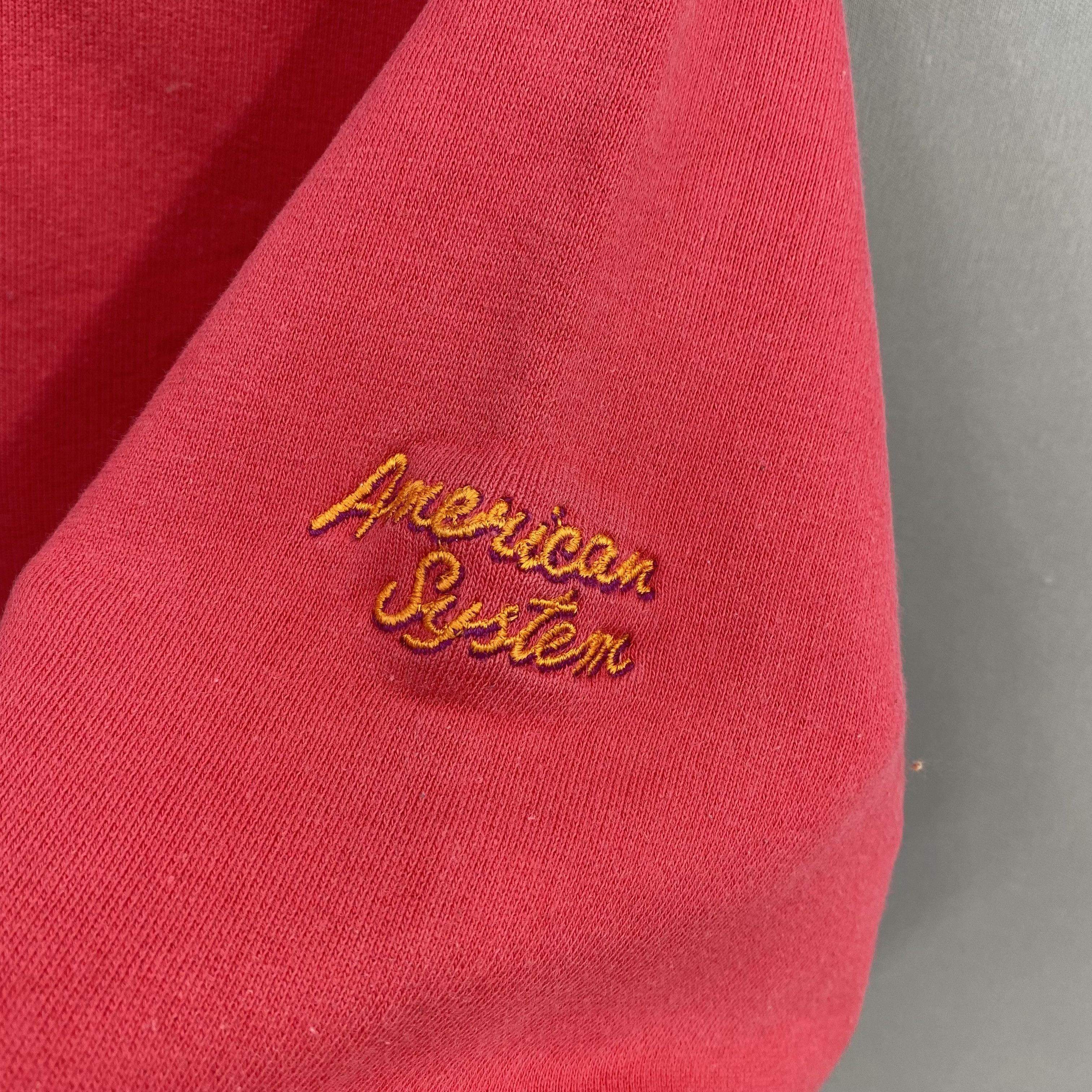 Vintage Vintage 80s American System Sweatshirt Embroidered Floral Size L / US 10 / IT 46 - 4 Thumbnail