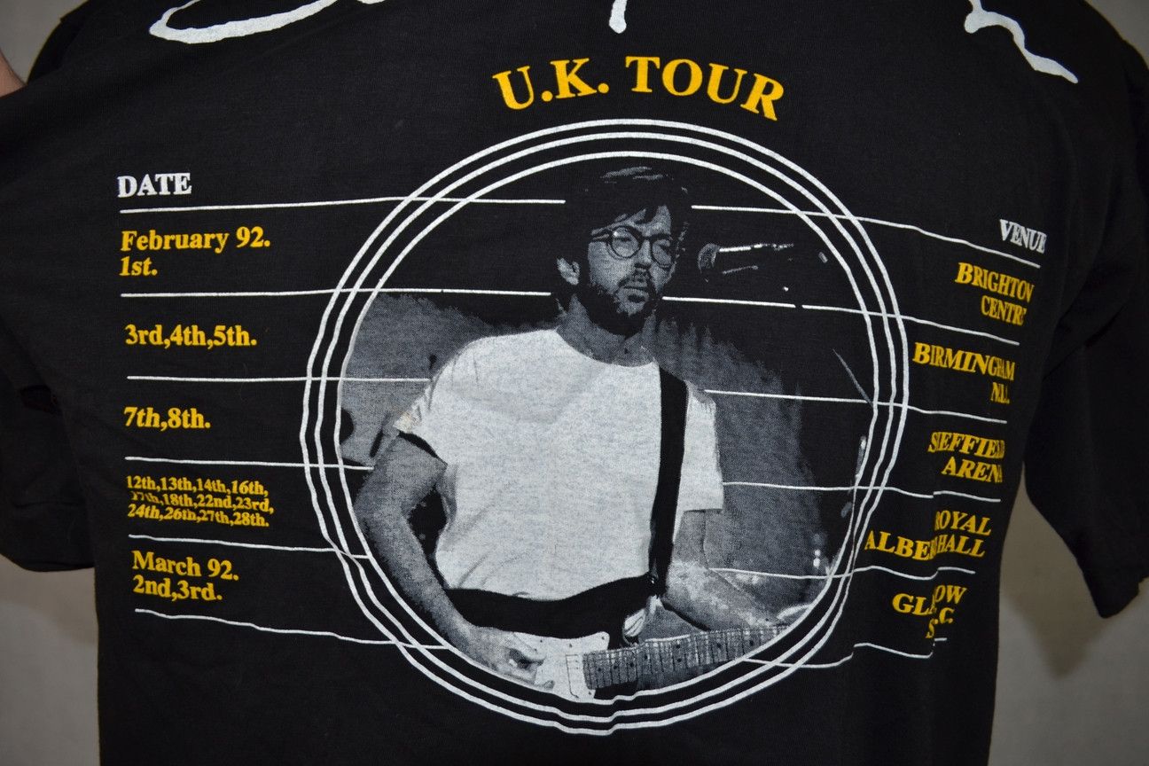 Band Tees × Vintage Vintage 1992 Eric Clapton UK Tour Graphic Tee T-shirt Size US L / EU 52-54 / 3 - 5 Thumbnail