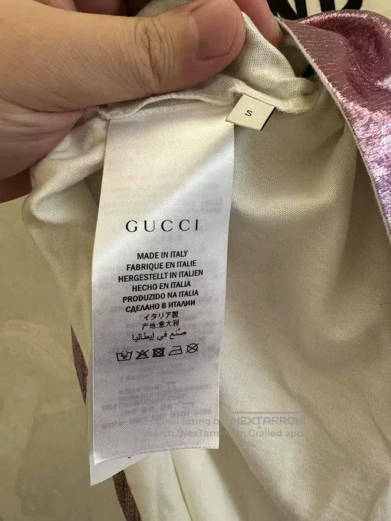 Gucci Gucci Glitter pink short sleeves Size S / US 4 / IT 40 - 4 Thumbnail