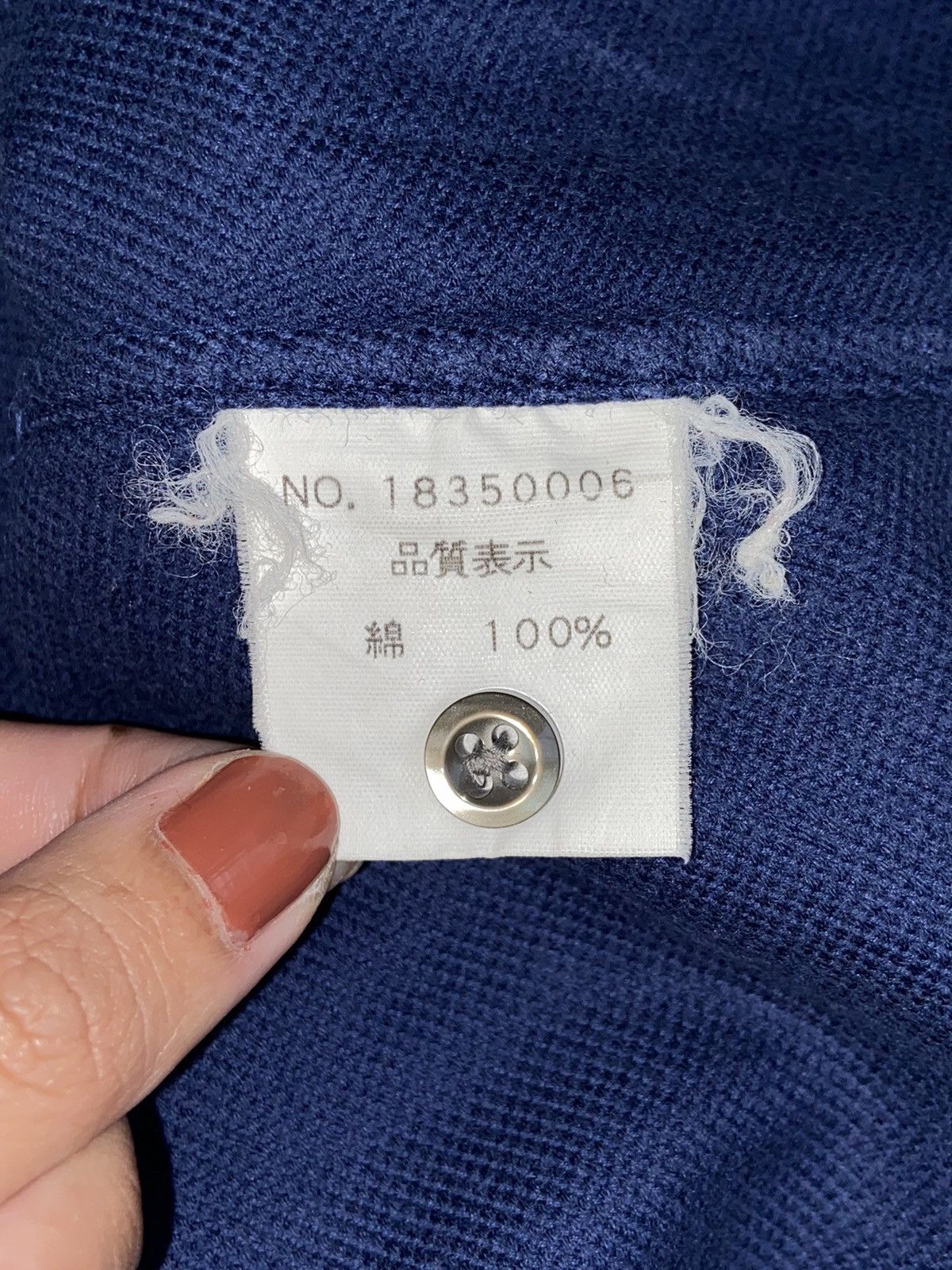 Issey Miyake × Japanese Brand × Tete Homme TETE HOMME Navy Shirt Size US M / EU 48-50 / 2 - 13 Thumbnail